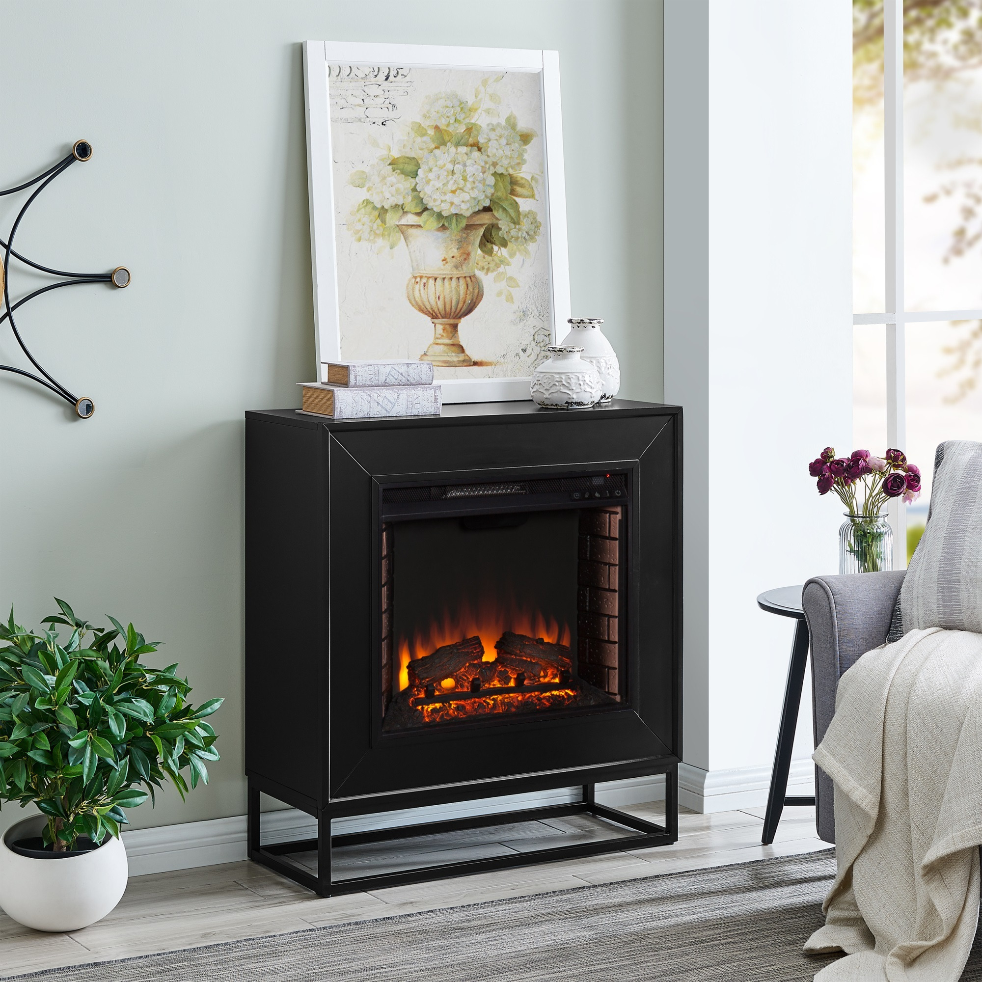 Frescan Contemporary Electric Fireplace