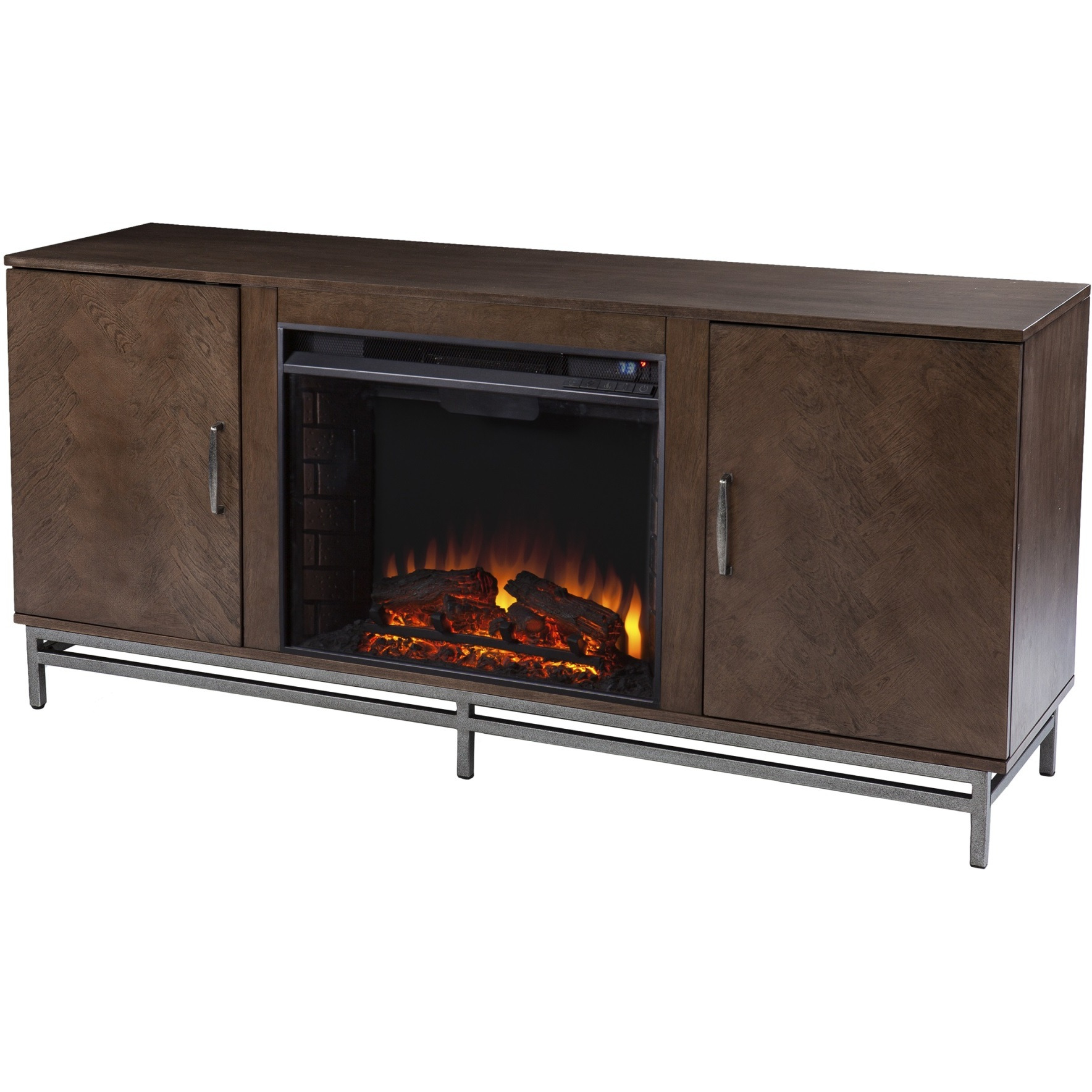 Dibbonly Electric Fireplace with Media Storage