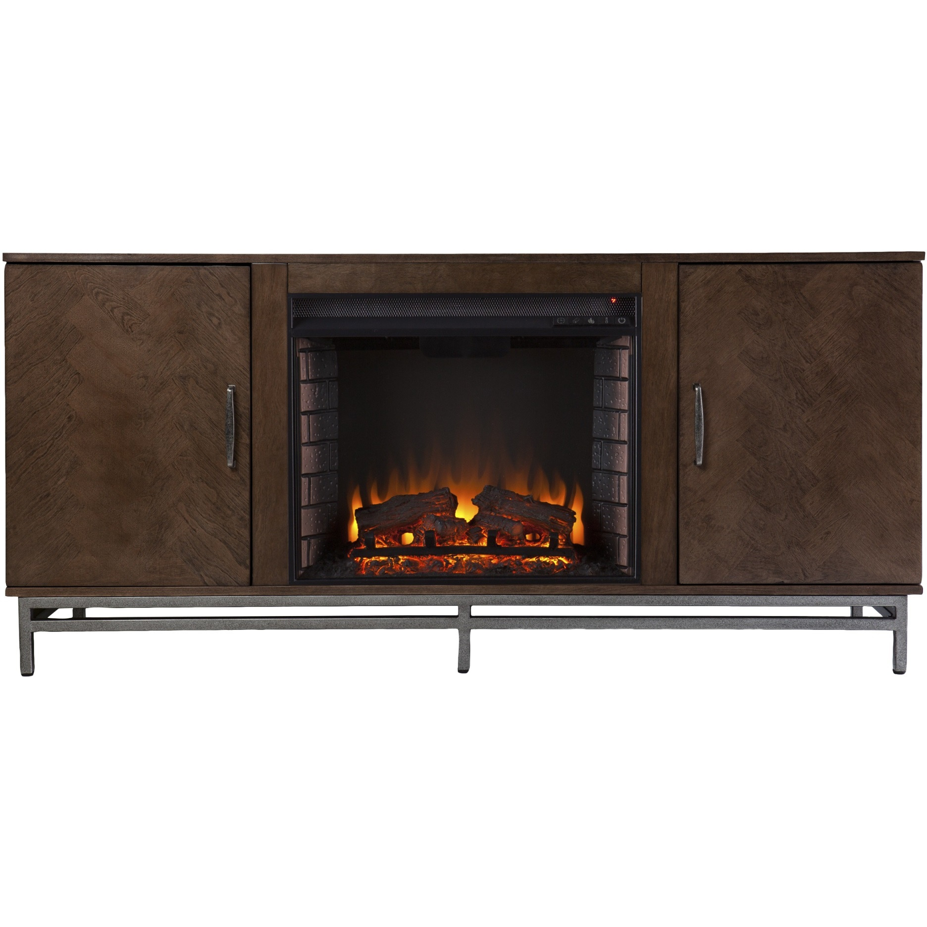 Dibbonly Electric Fireplace with Media Storage