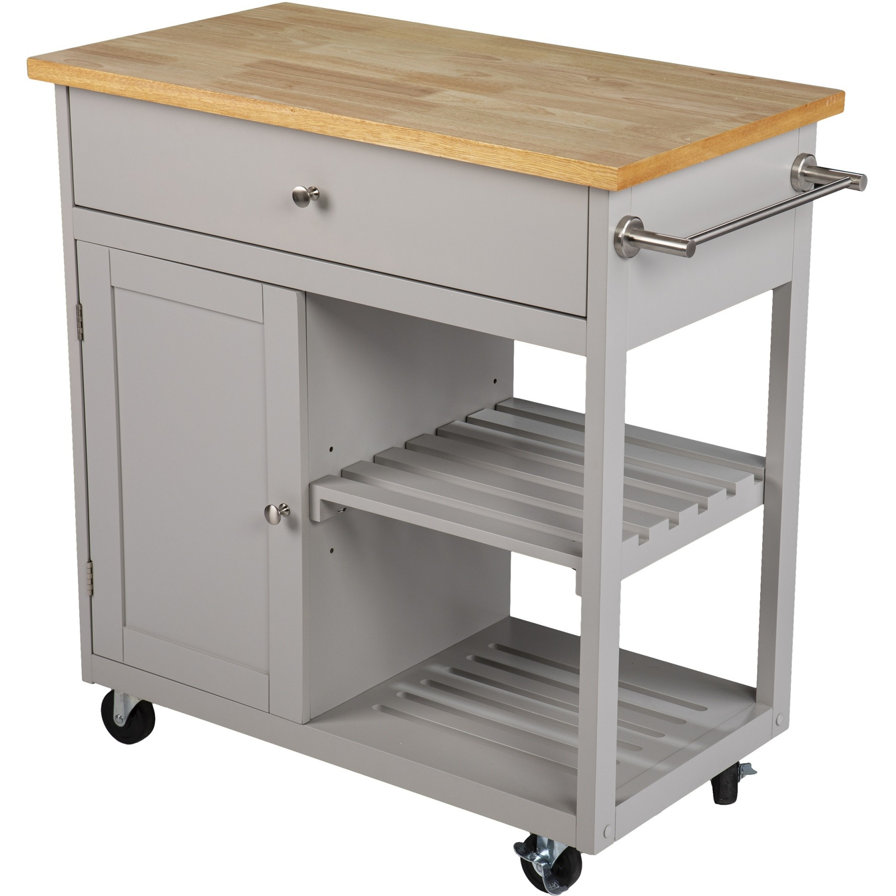 Rolling Kitchen Island with Storage