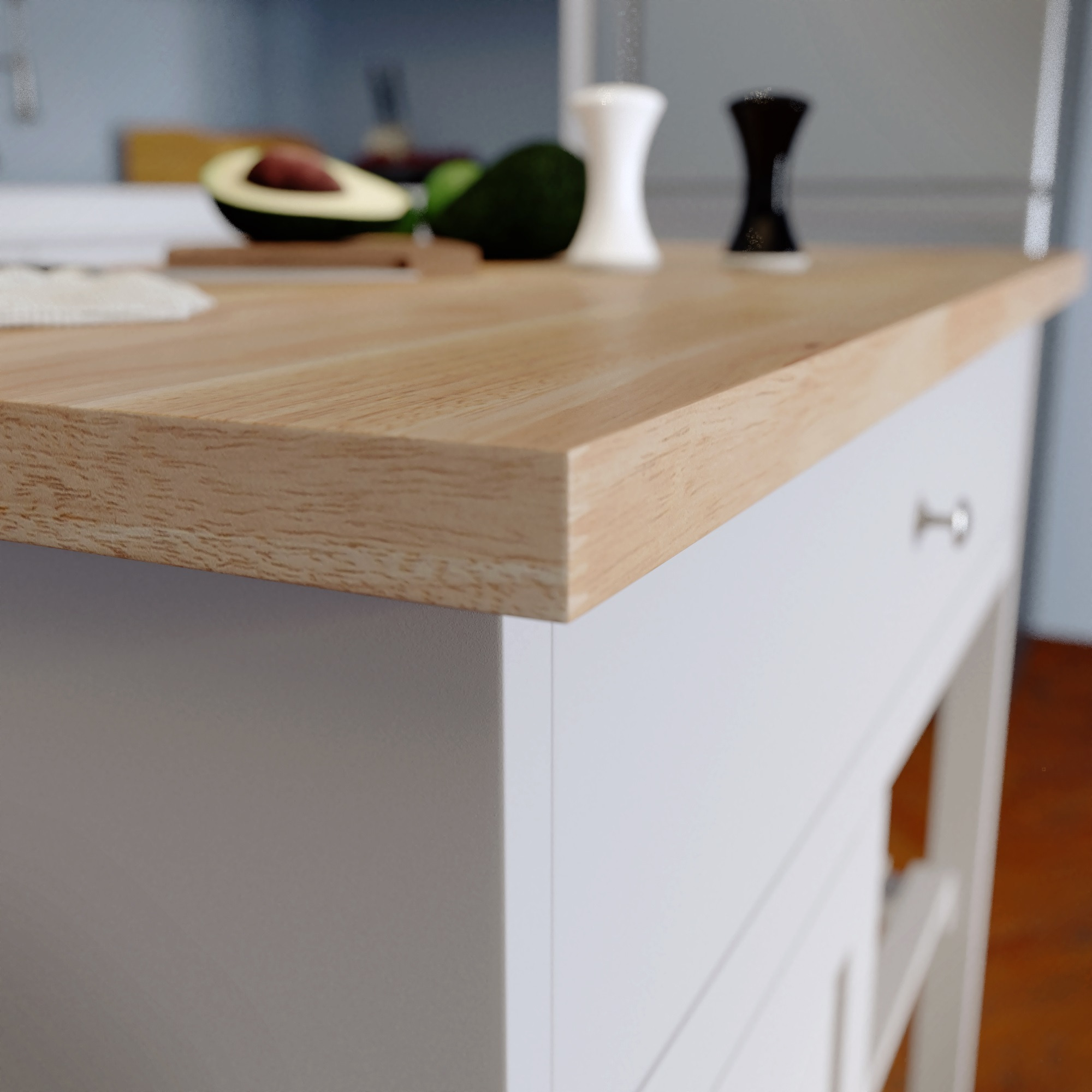 Rolling Kitchen Island with Storage