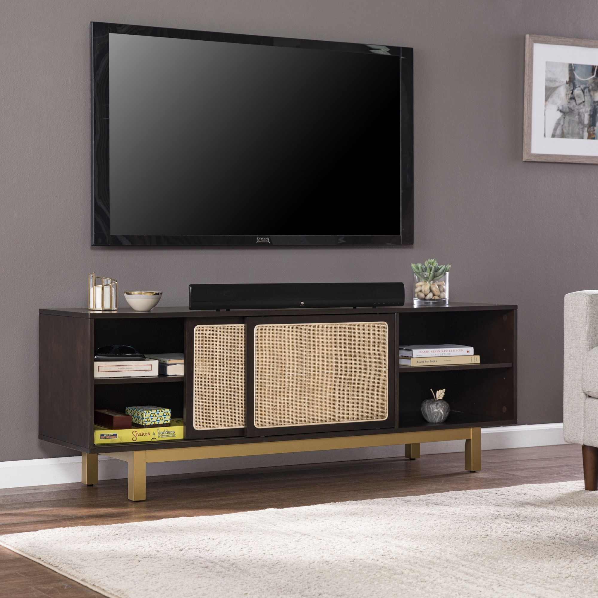 Carondale Sliding Door Media Stand