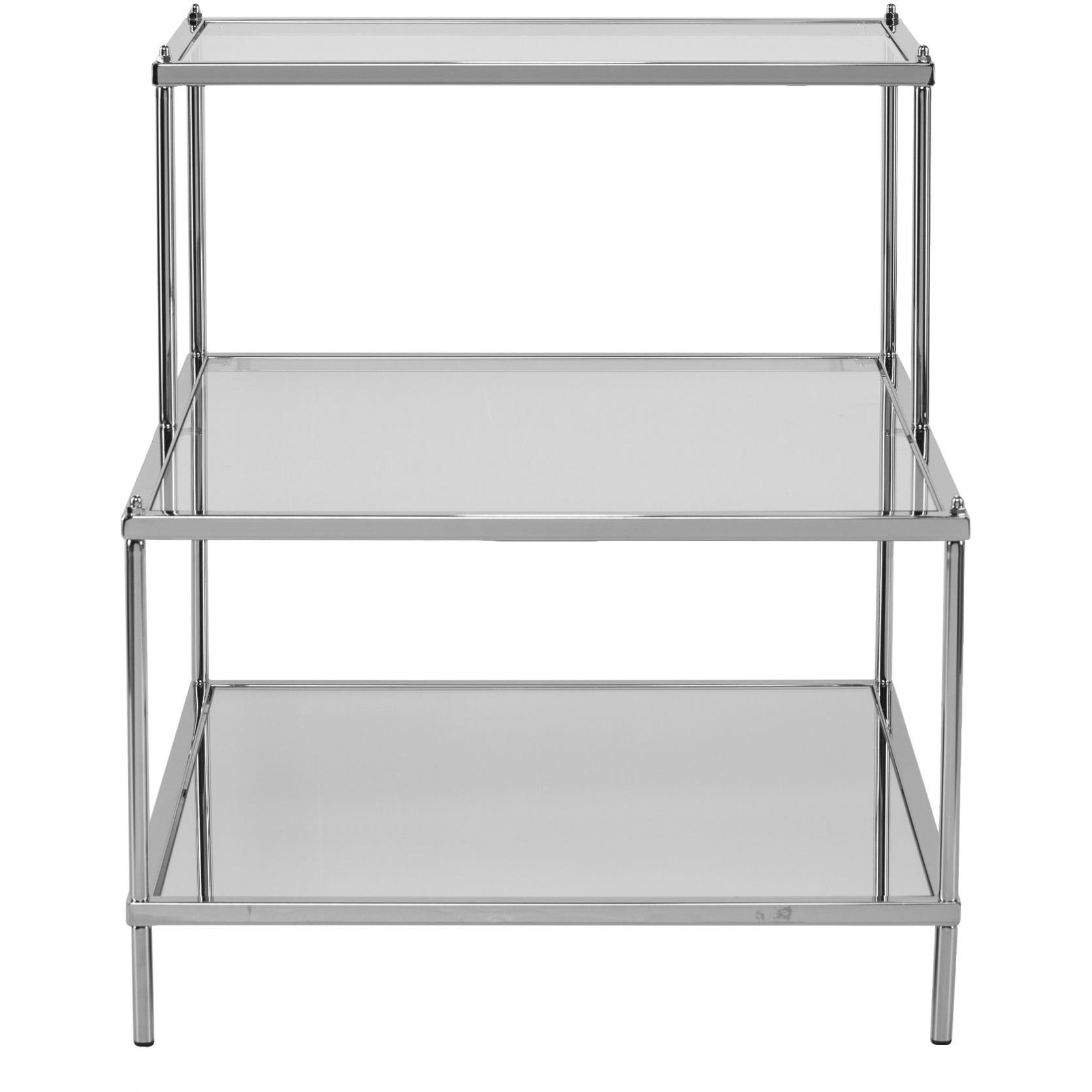 Knox Glam Mirrored Accent Table - Chrome