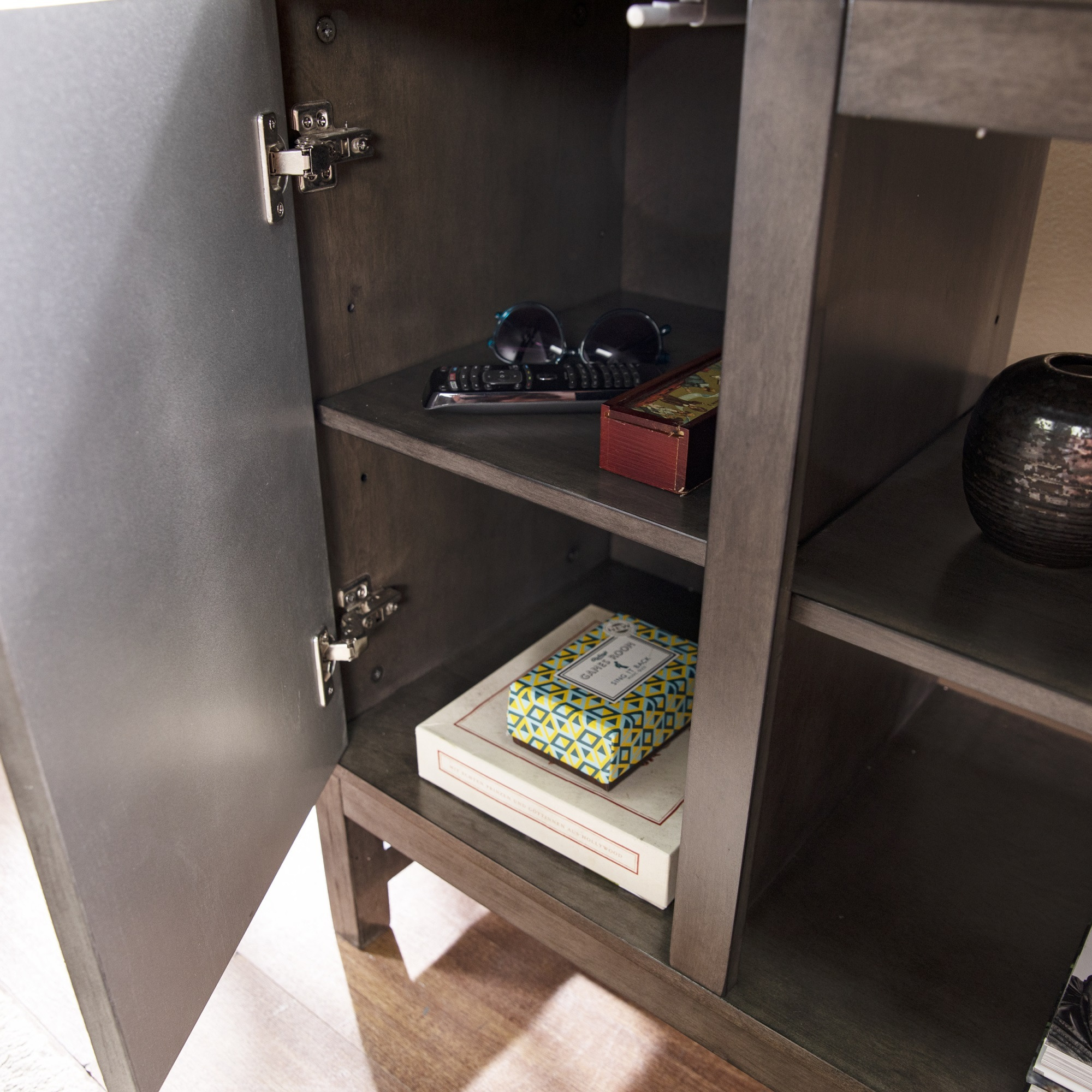 Lannington Electric Fireplace with Media Storage