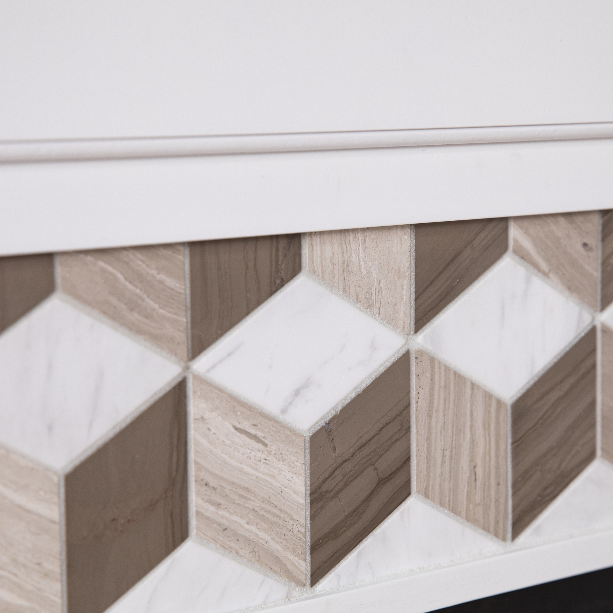 Darvingmore Base Electric Fireplace with Marble Surround