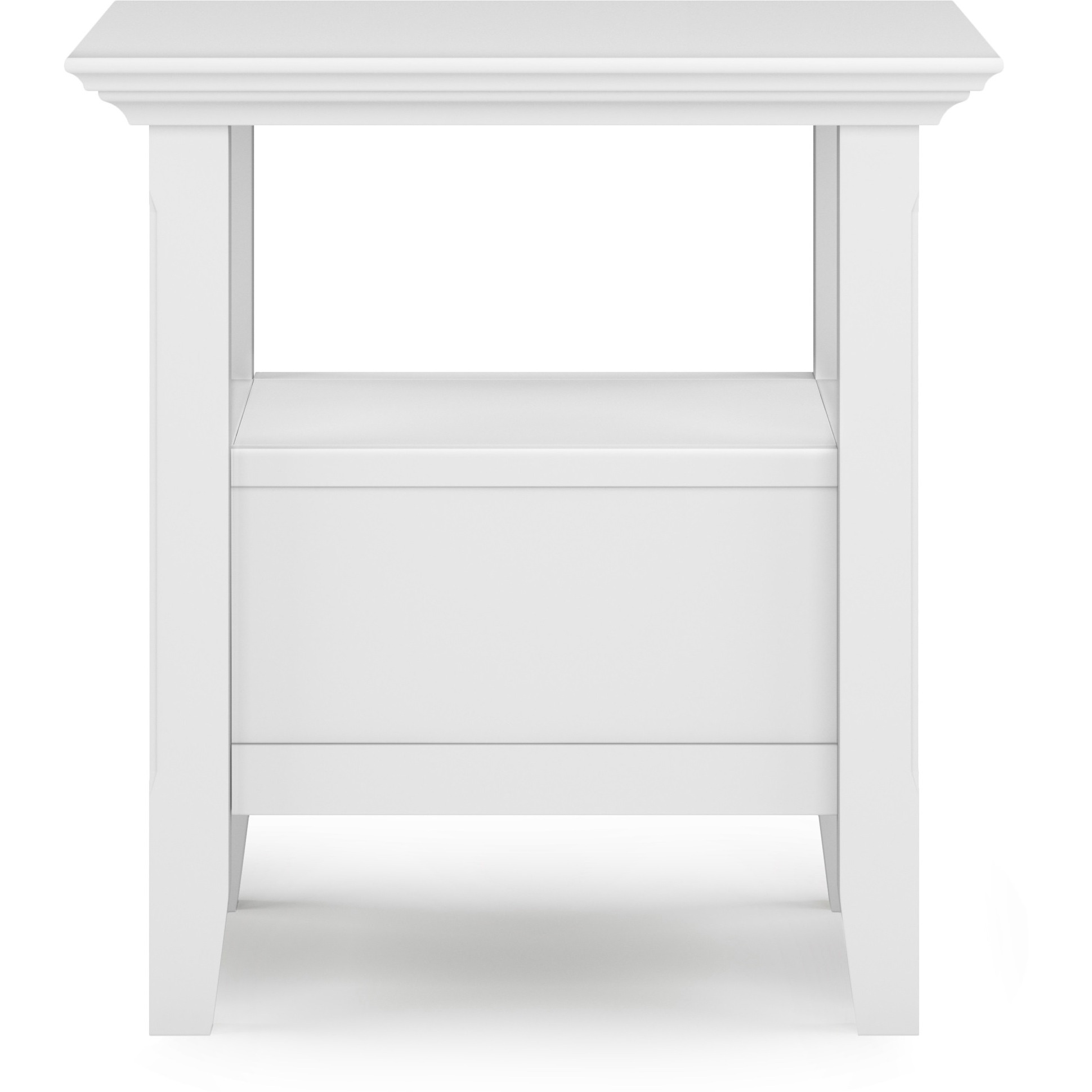 Amherst SOLID WOOD End Table in White