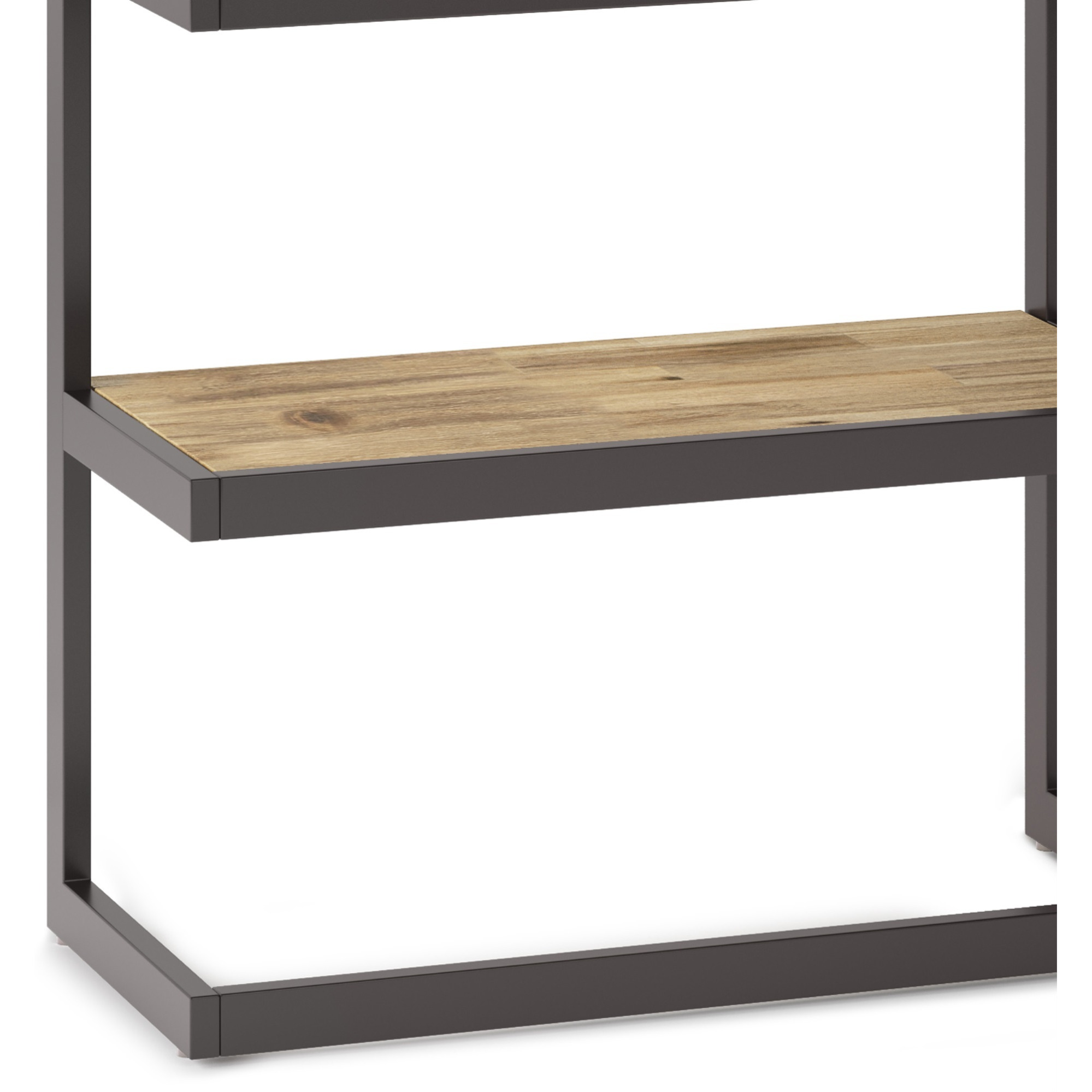 Erina SOLID ACACIA WOOD Bookcase in Distressed Golden Wheat