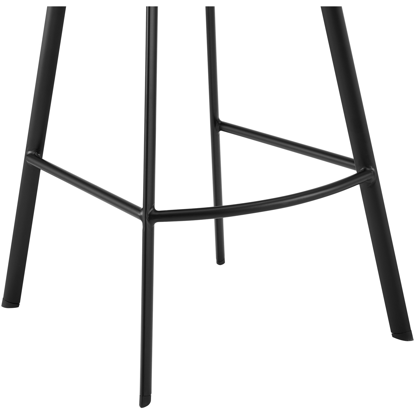 30 Inch Open Back Leatherette Swivel Bar Stool, Black
