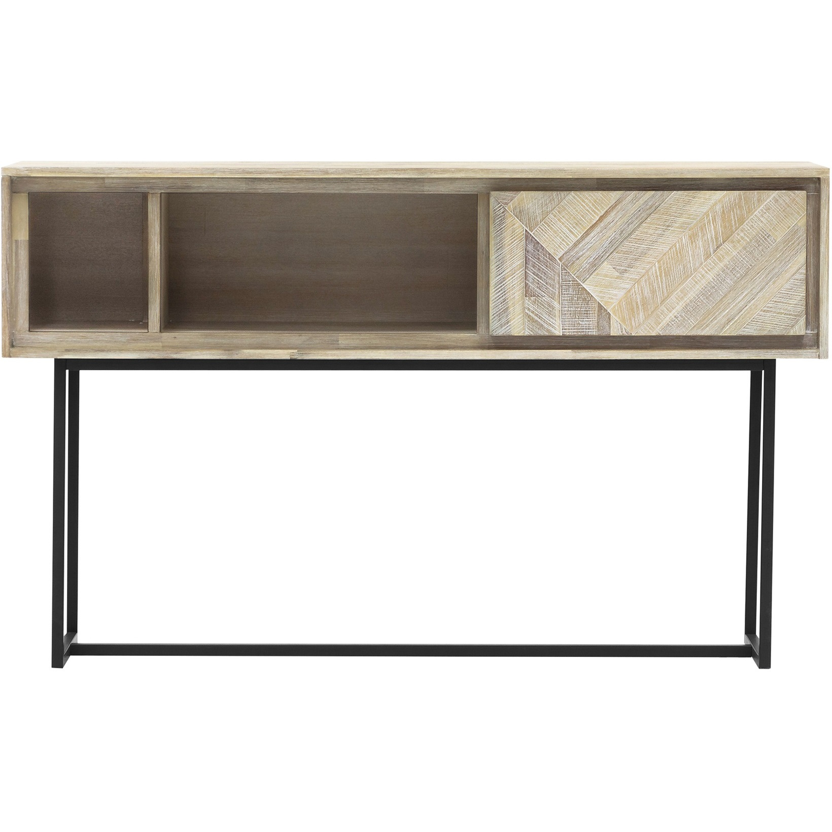 Peridot 1 Drawer Console Table in Natural Acacia Wood