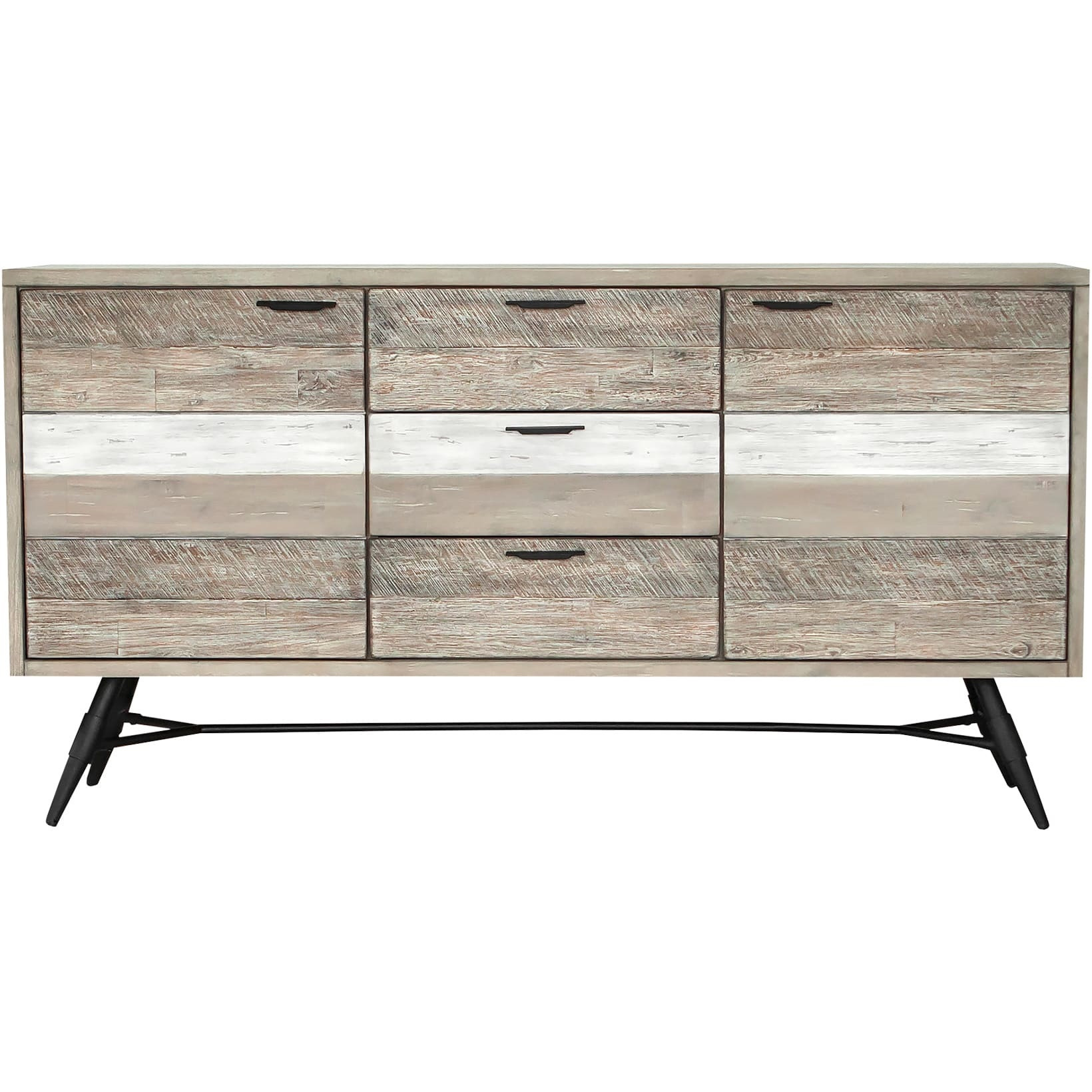 Bridges Sideboard Buffet Cabinet in Two Tone Acacia Wood
