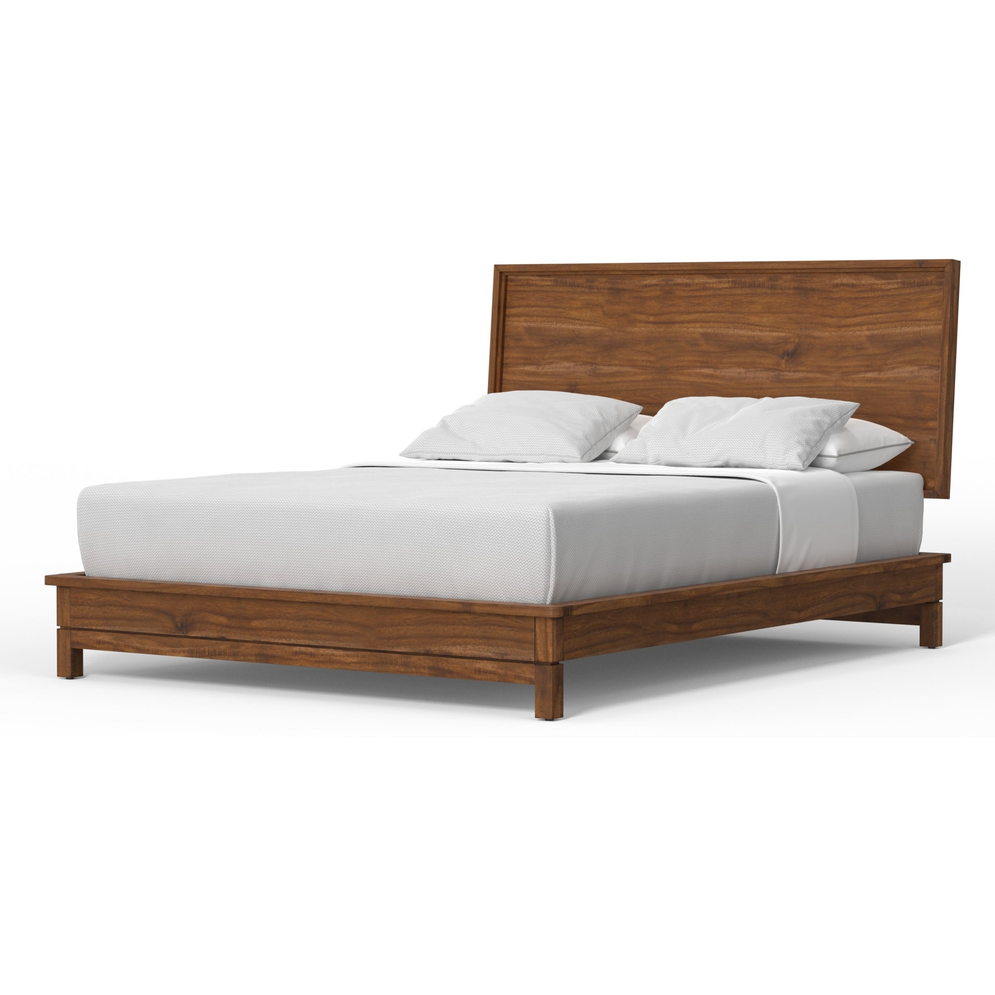 Nova Standard King Platform Bed, Honey Maple