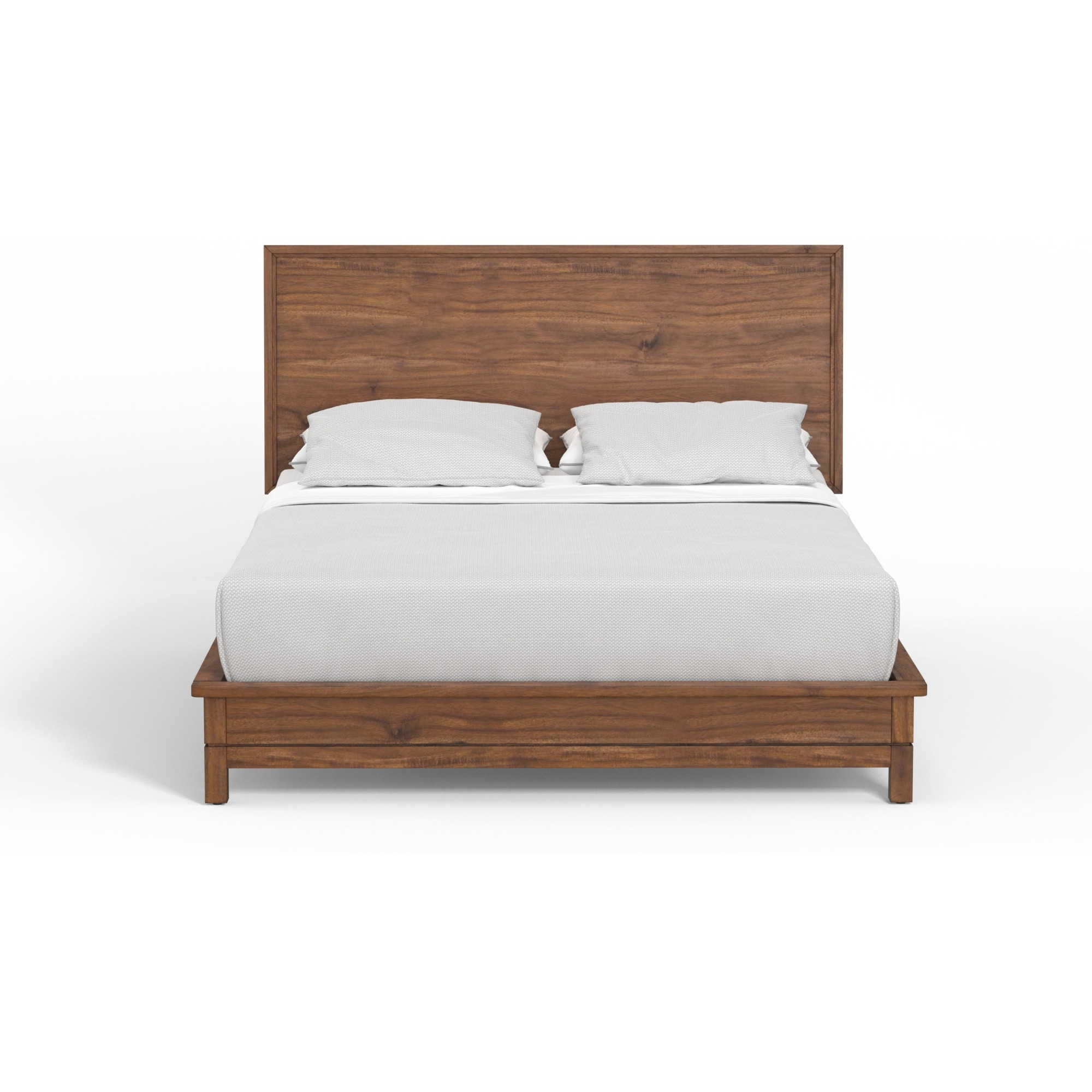 Nova Standard King Platform Bed, Honey Maple