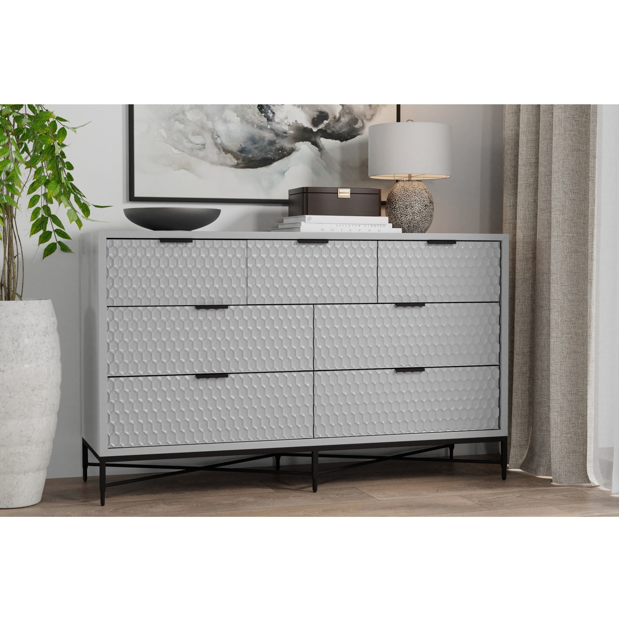 Milo Dresser (Light Slate Grey)
