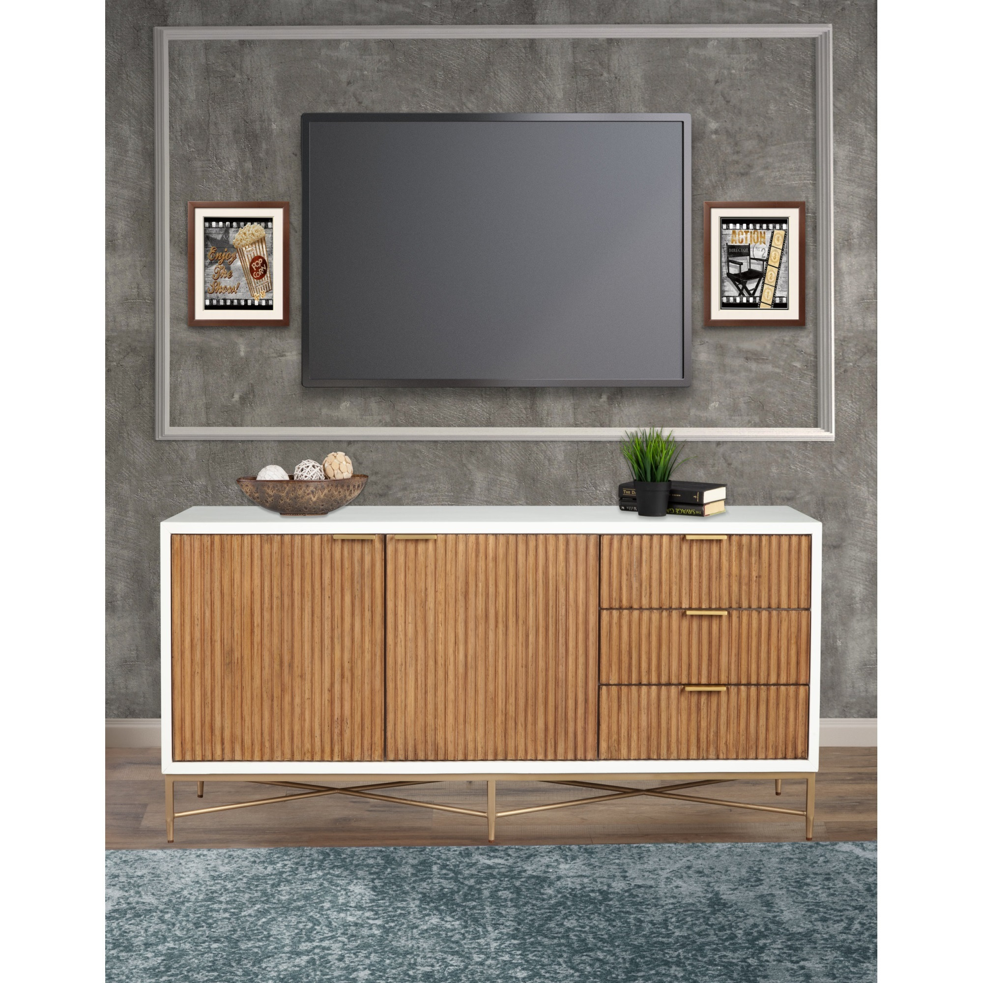 Larsen TV Console, White