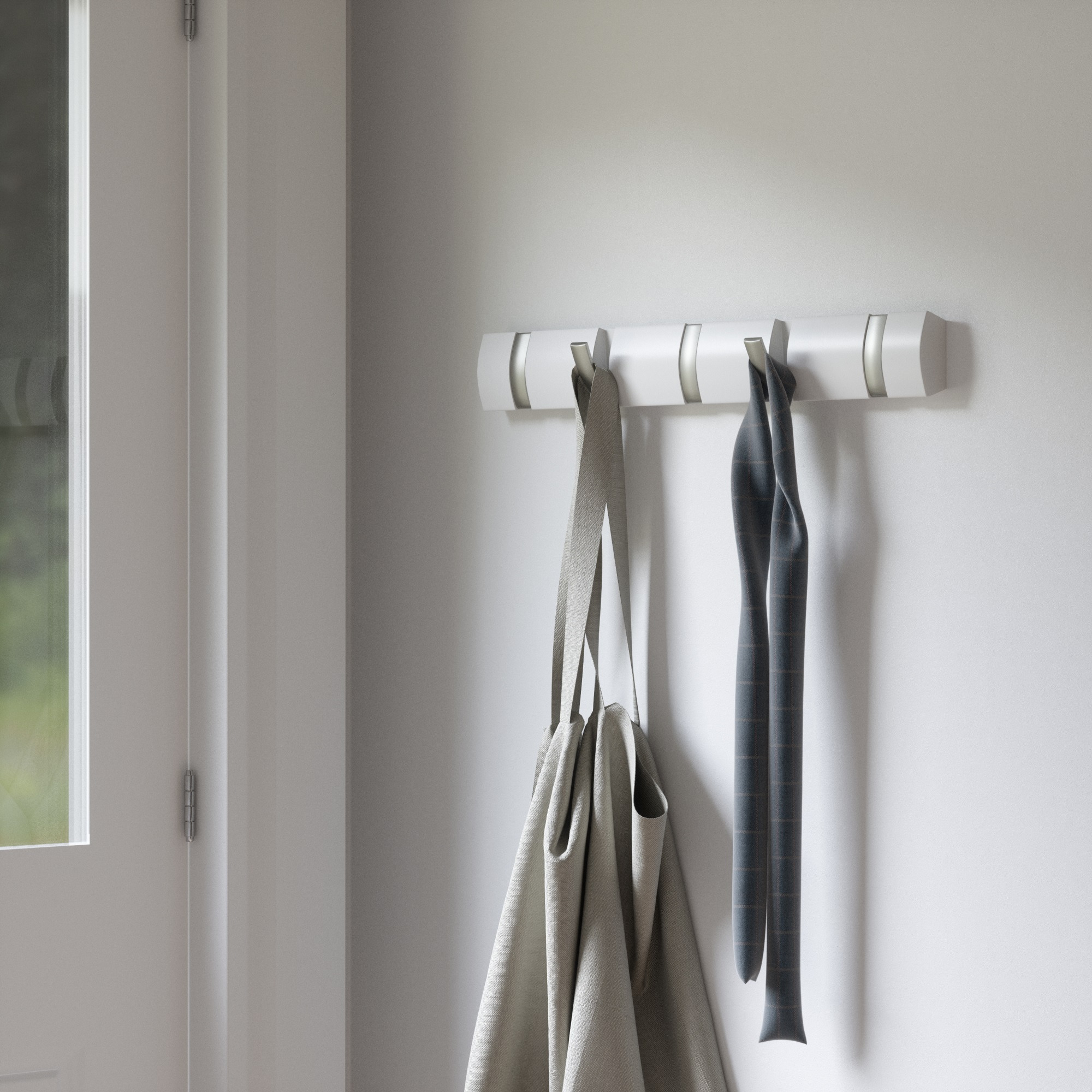 UMBRA, FLIP 5 HOOK WHITE