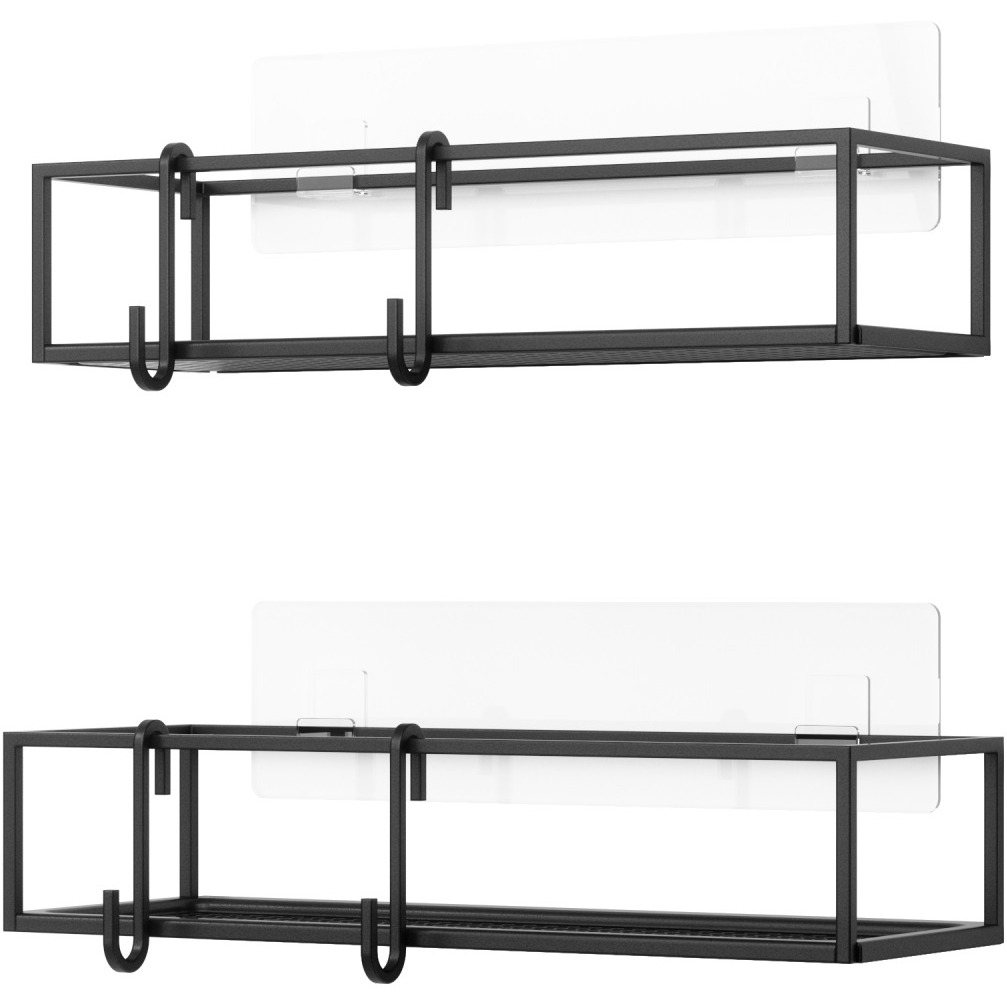 CUBIKO  SHOWER  BIN SET 2 BLACK