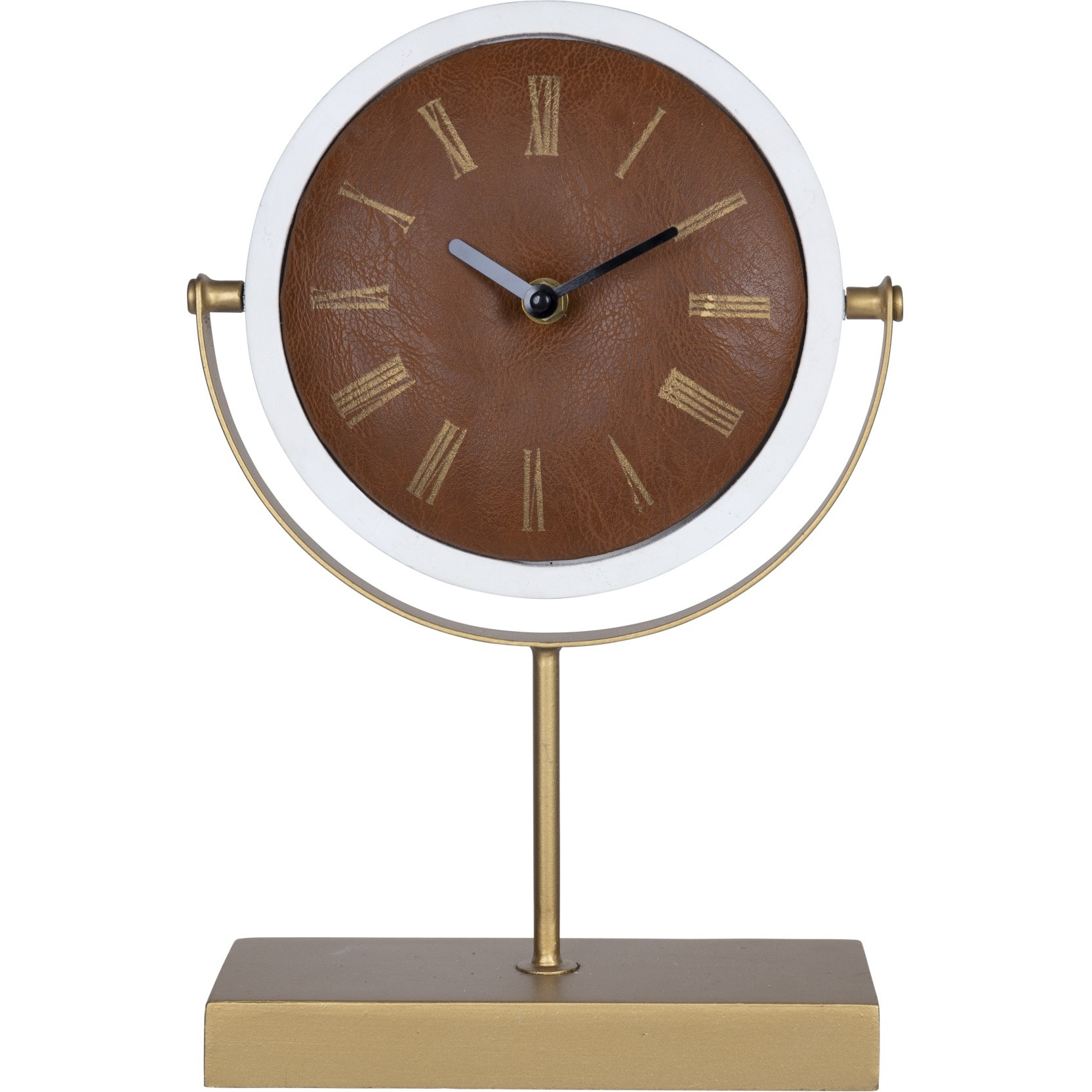 Stratton Home Decor Modern 13" Emmett Table Clock