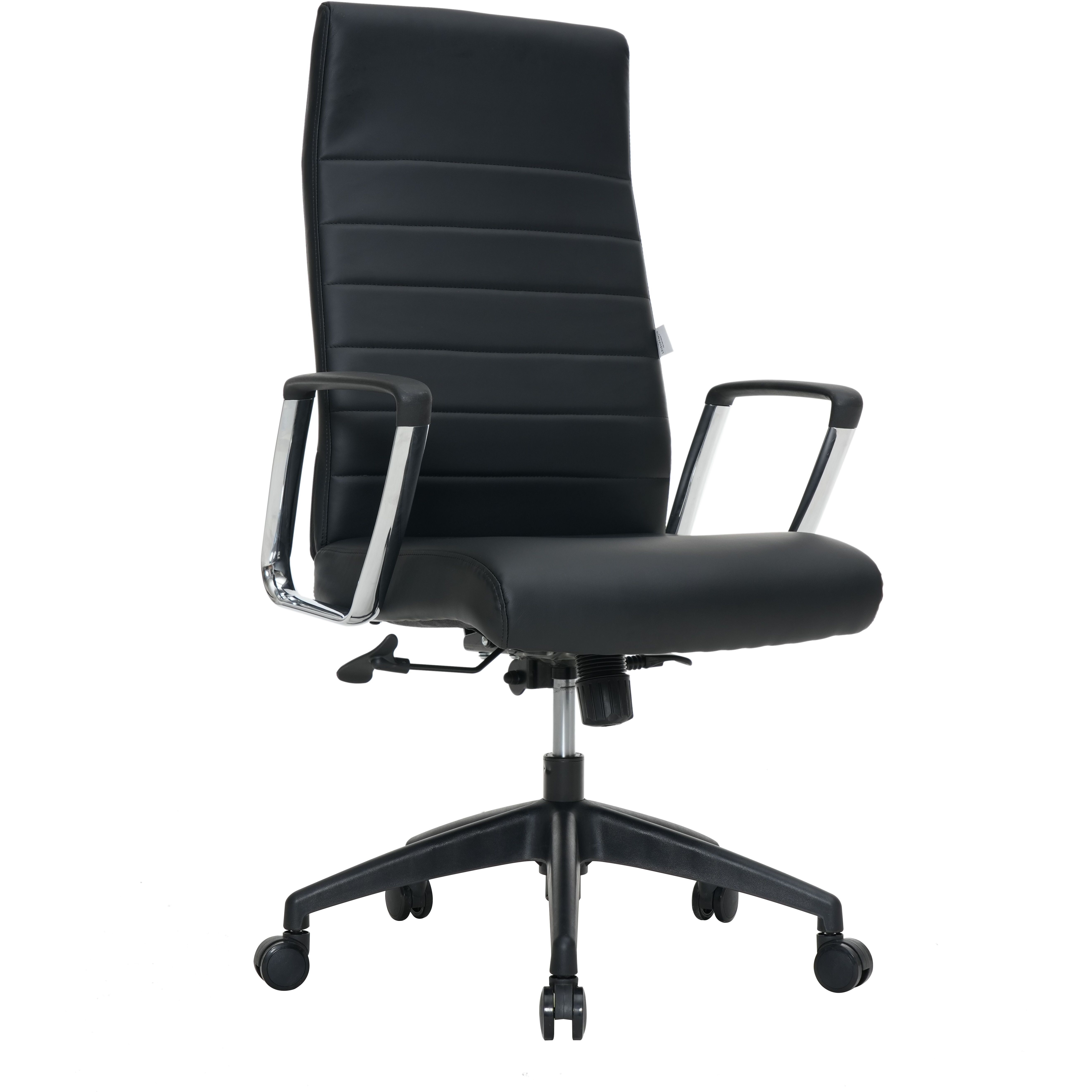 LeisureMod Hilton Modern High-Back Leather Office Chair
