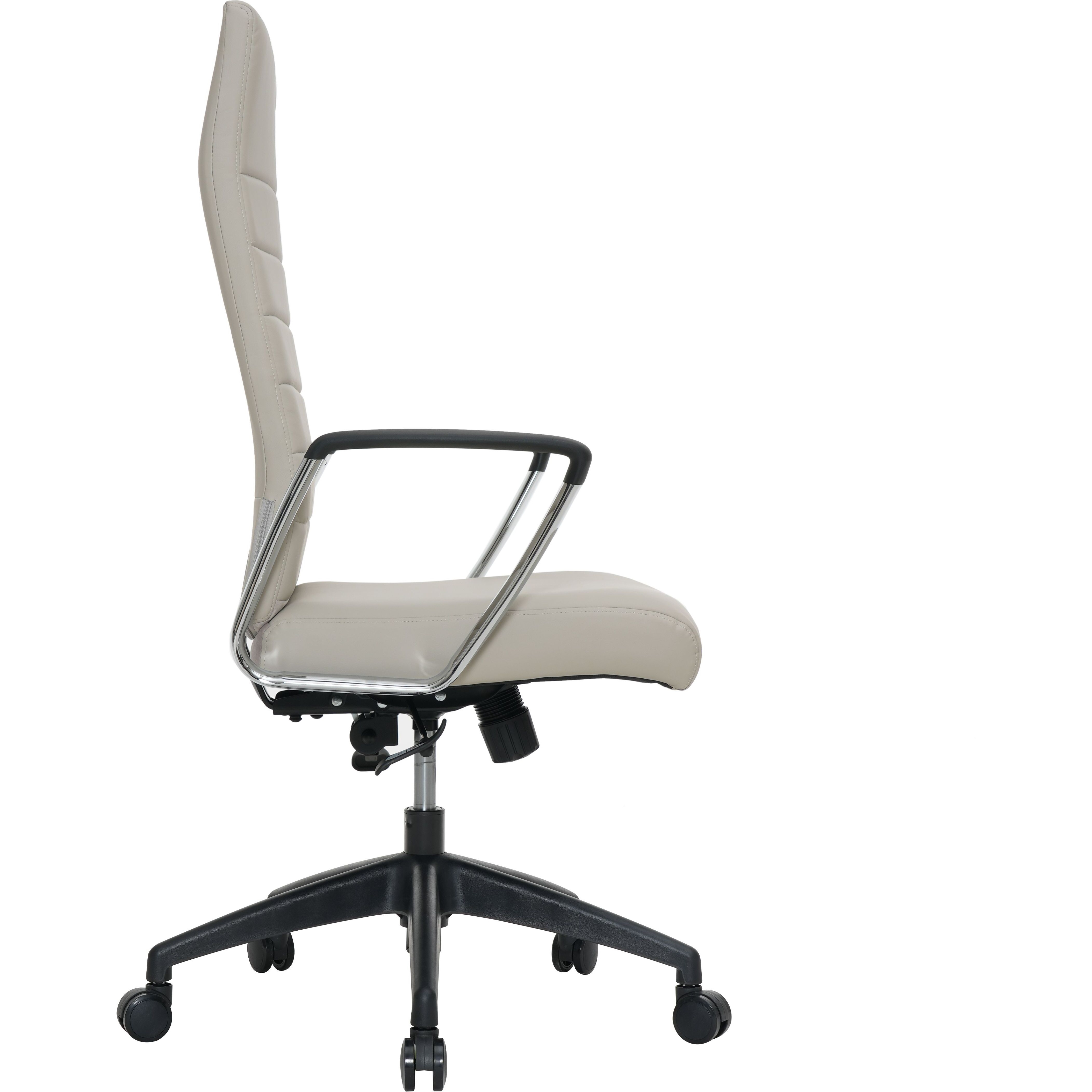 LeisureMod Hilton Modern High-Back Leather Office Chair