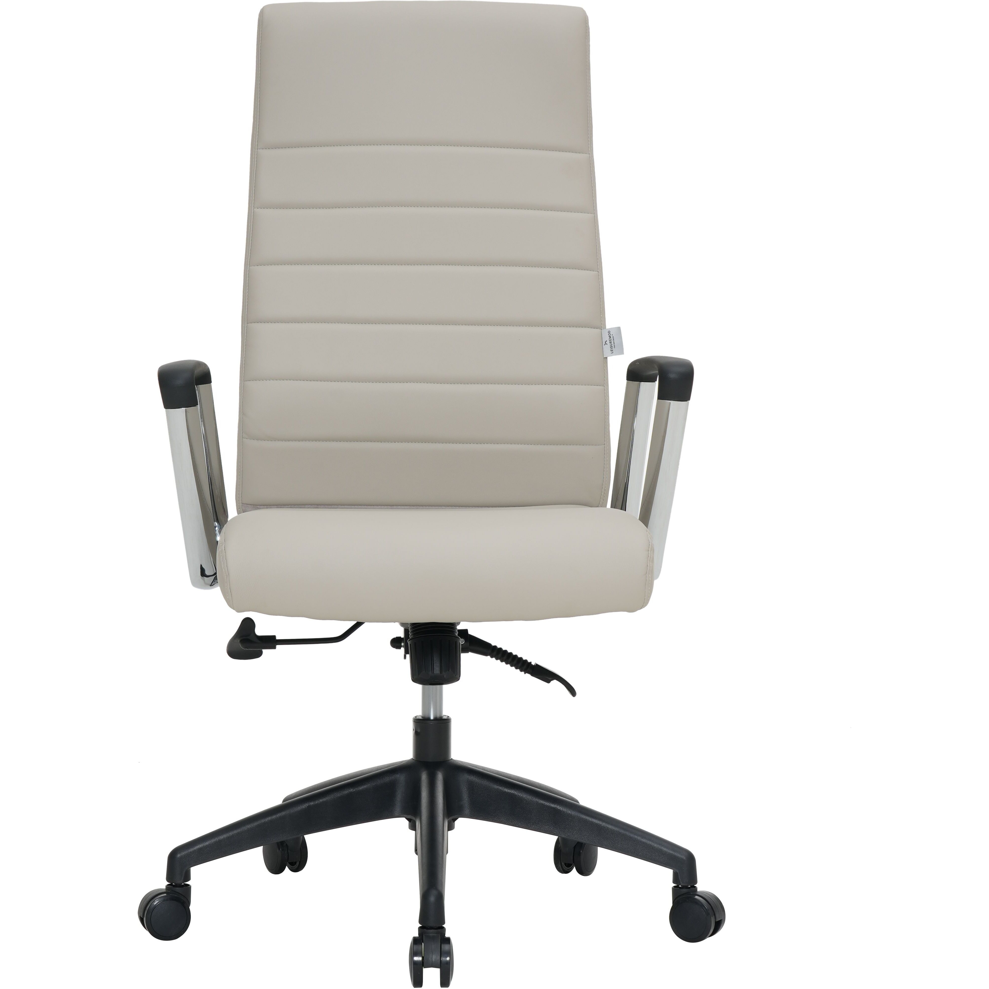 LeisureMod Hilton Modern High-Back Leather Office Chair
