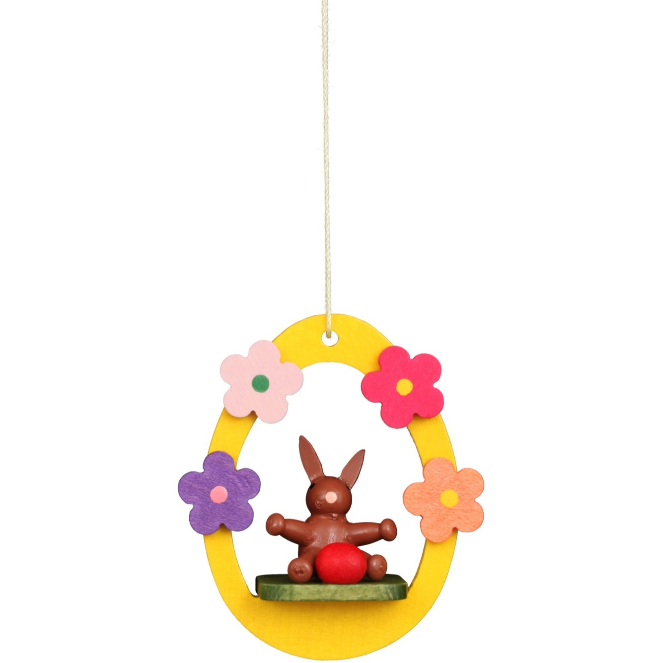 11-0601 - Christian Ulbricht Ornament - Baby Bunny in Egg - 2.25&quotH x 1.9&quotW x .8&quotD
