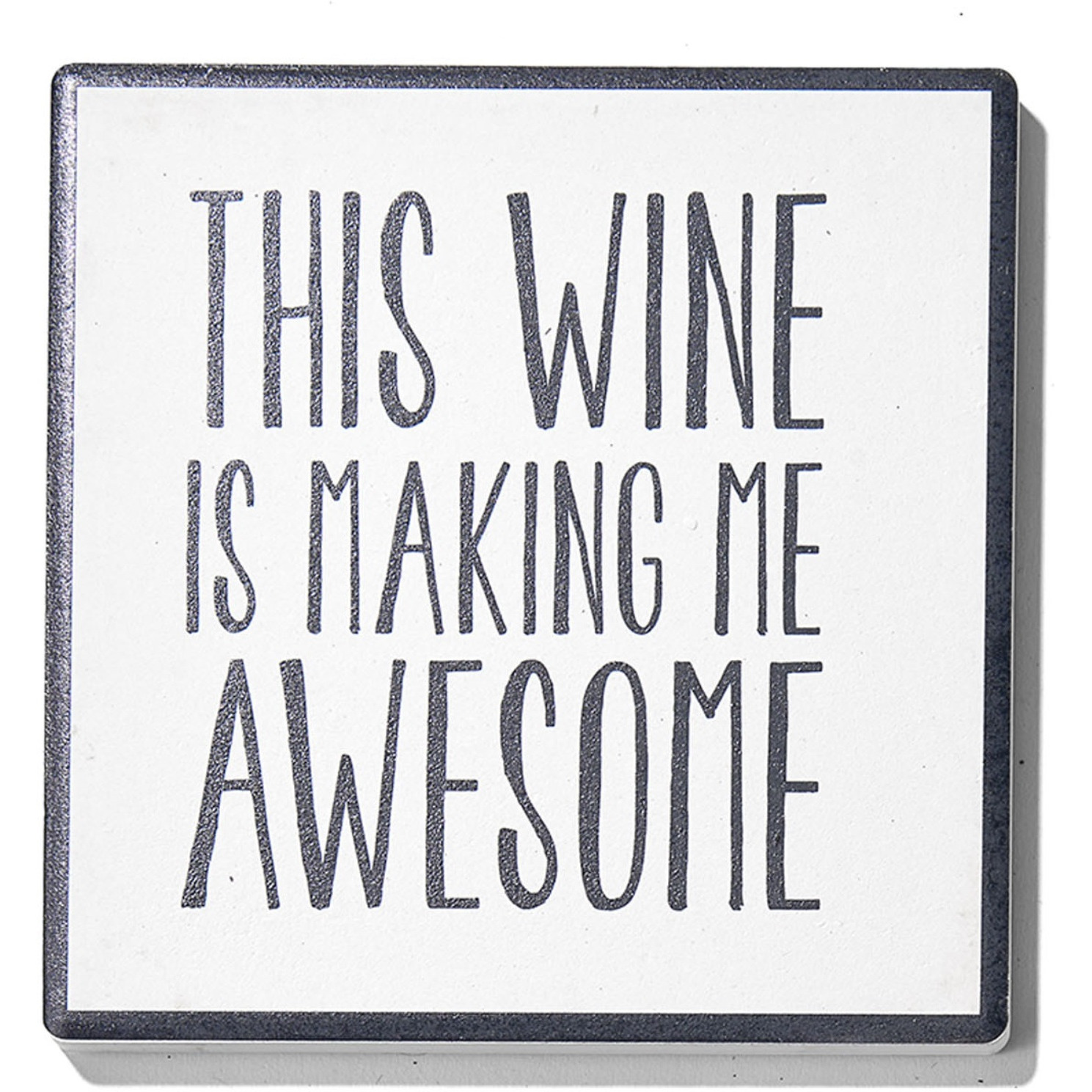 Wine Often Set of 4 Ceramic Coasters 4.25''D