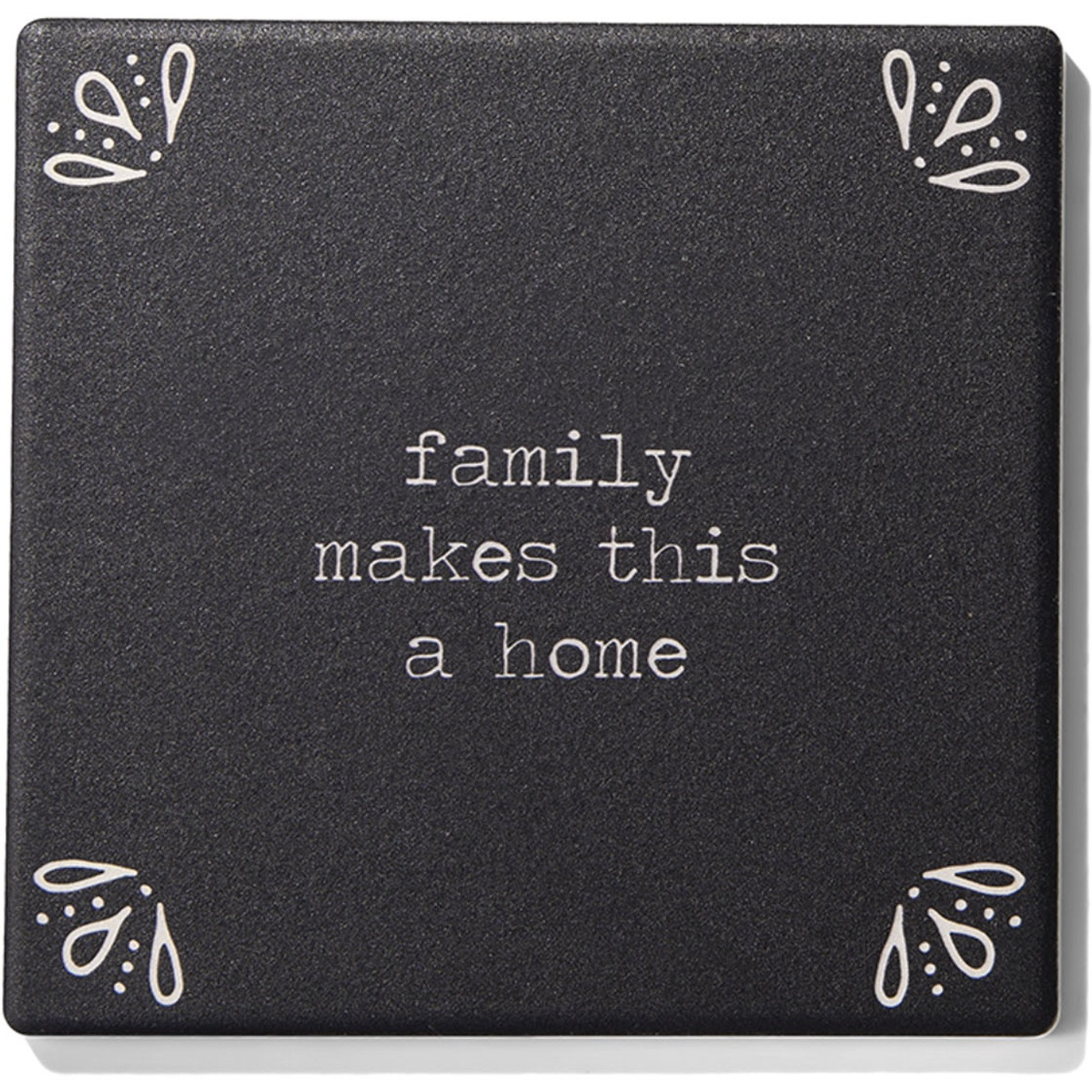 Happy Place Set of 4 Ceramic Coasters 4.25''D