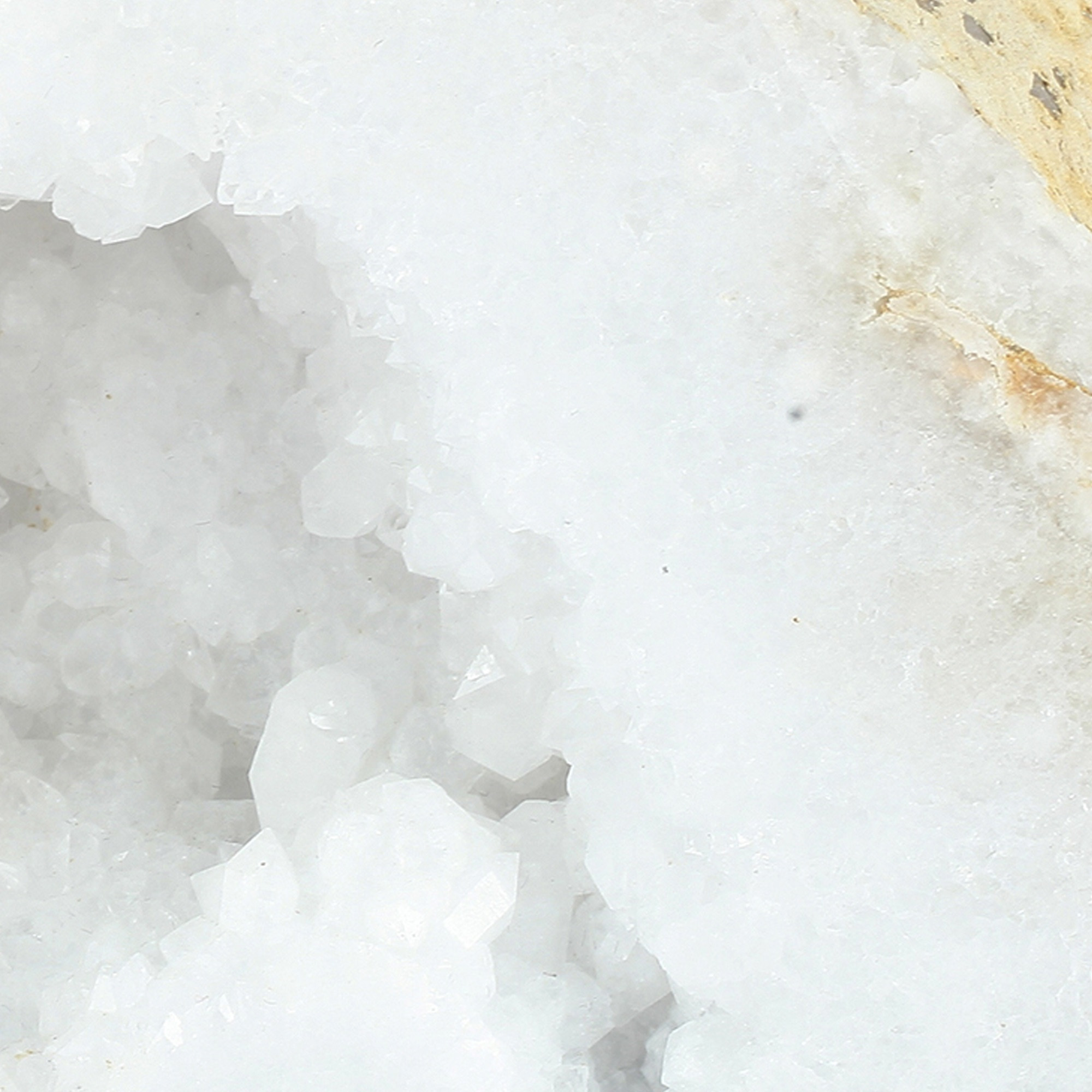 5 Inch Natural White Stone Bookends, Artisanal Textured Geode Rock