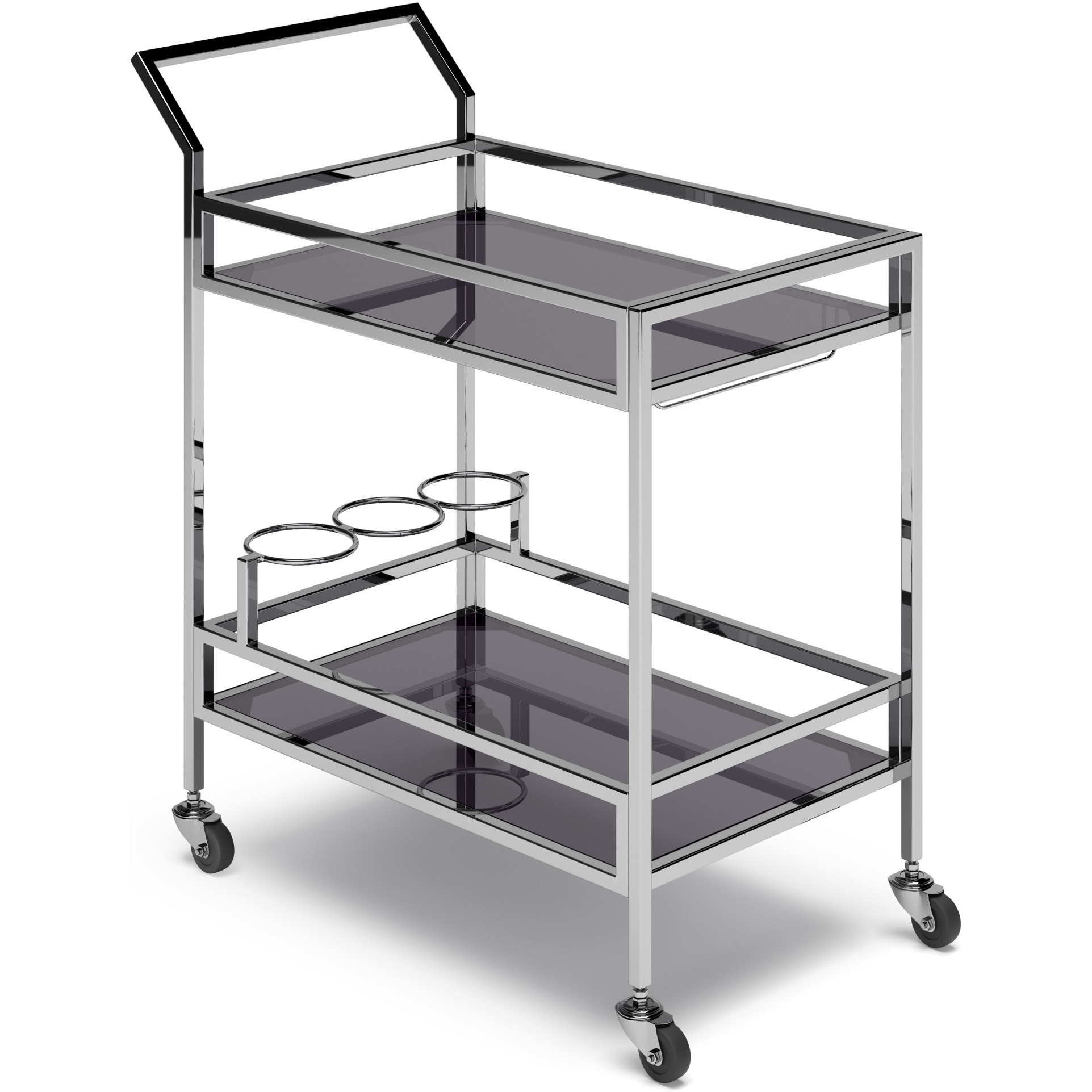 Watts 26 inch Bar Cart Modern in Natural