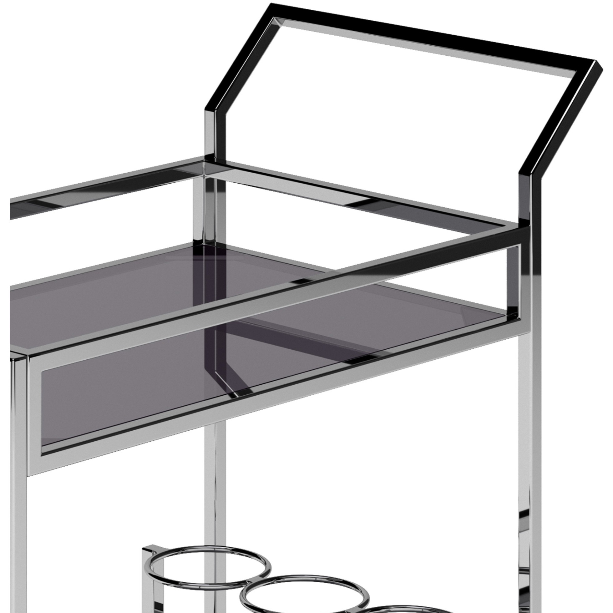 Watts 26 inch Bar Cart Modern in Natural