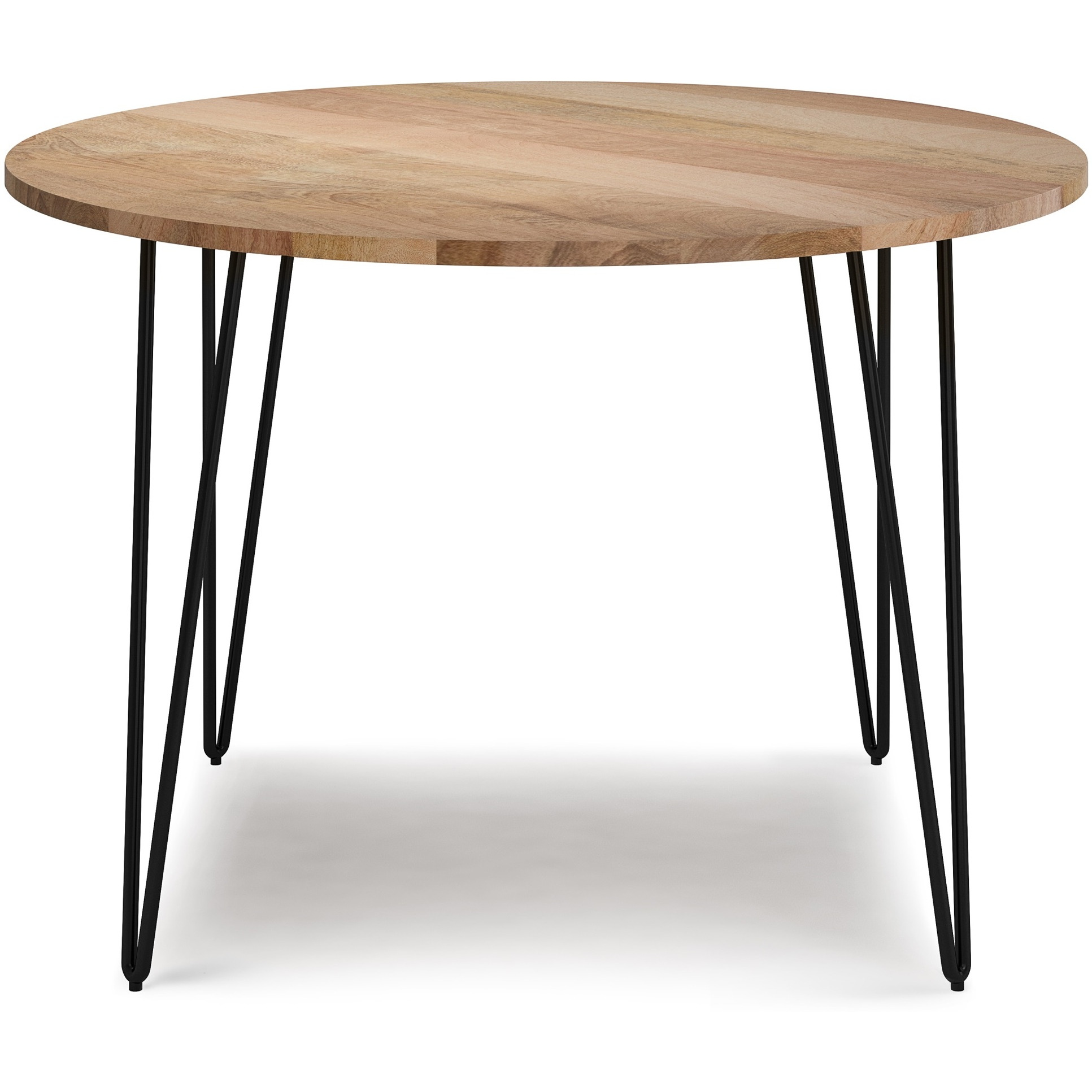 Hunter SOLID MANGO WOOD & Iron 45 in x 45 in Round Dining Table