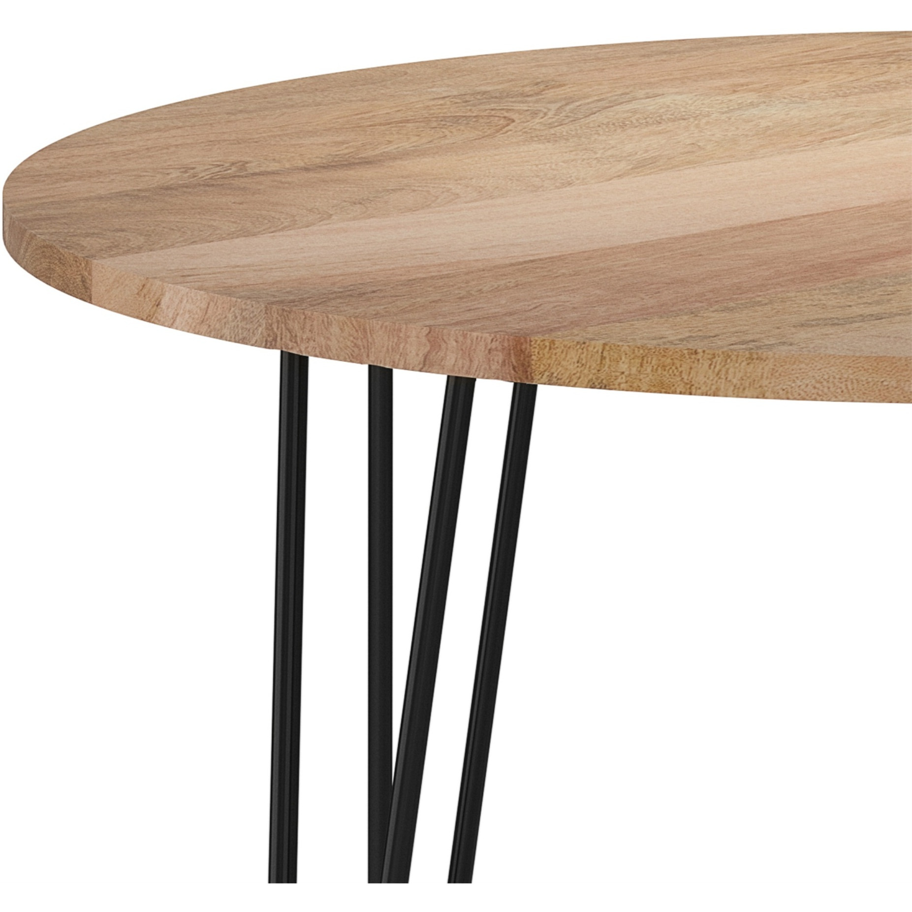Hunter SOLID MANGO WOOD & Iron 45 in x 45 in Round Dining Table