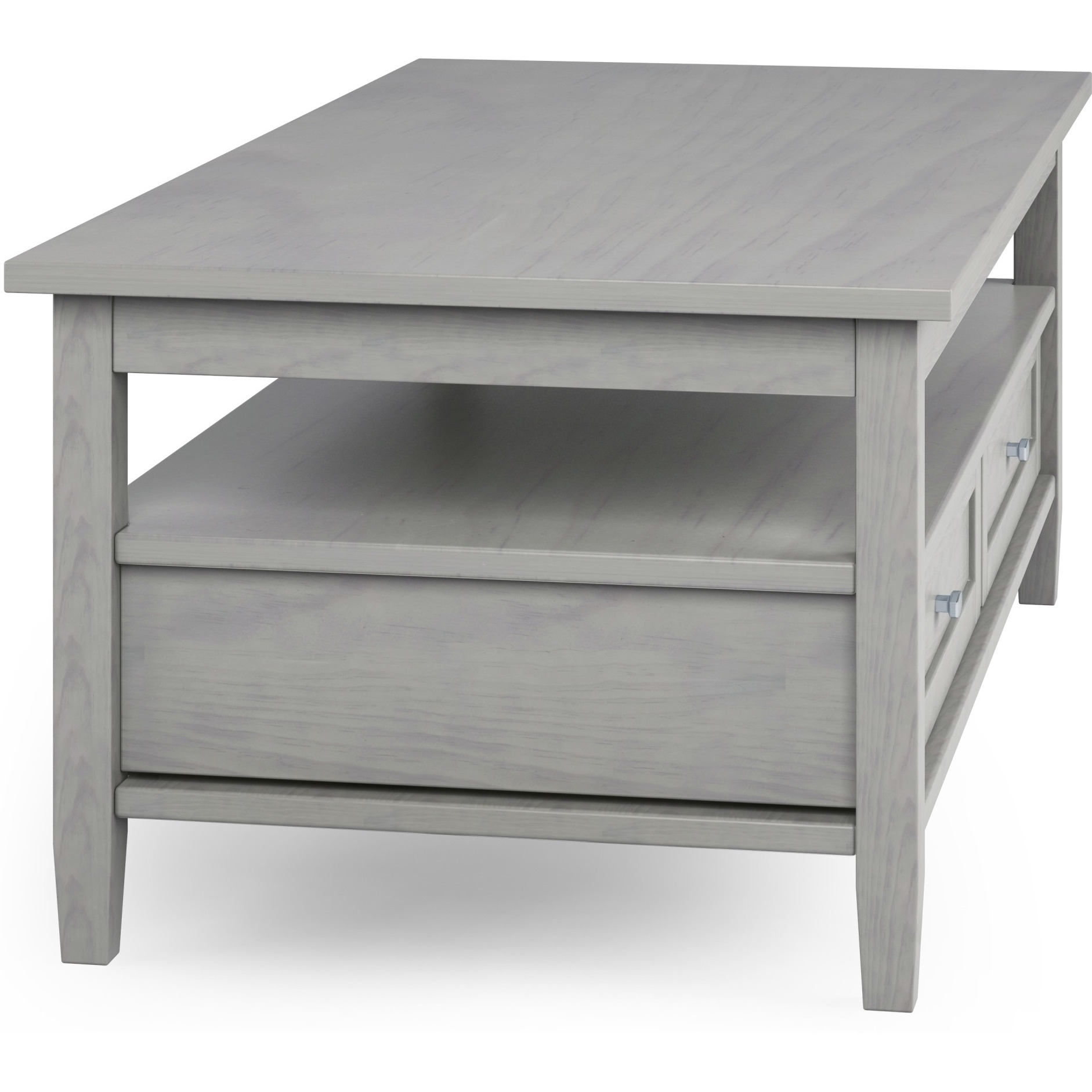 Warm Shaker SOLID WOOD 48 in Wide Rectangle Coffee Table
