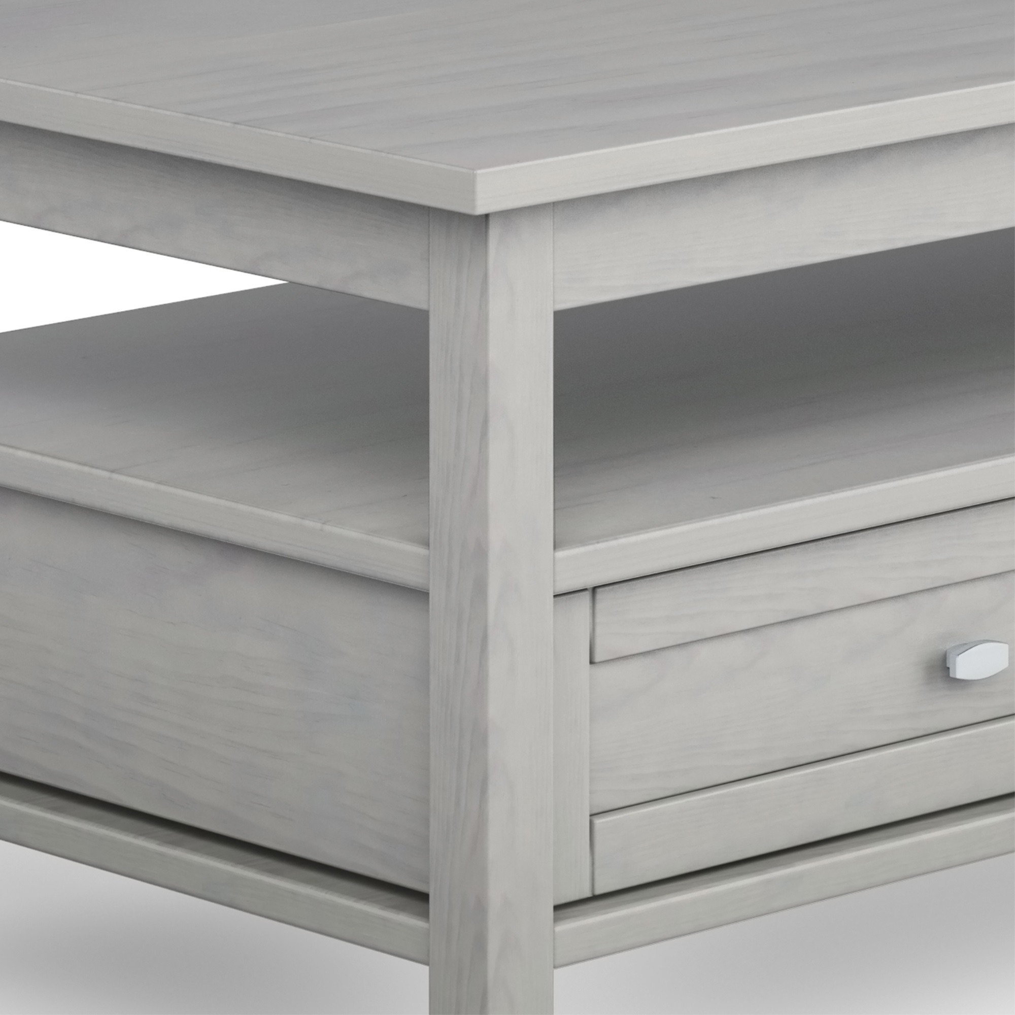Warm Shaker SOLID WOOD 48 in Wide Rectangle Coffee Table
