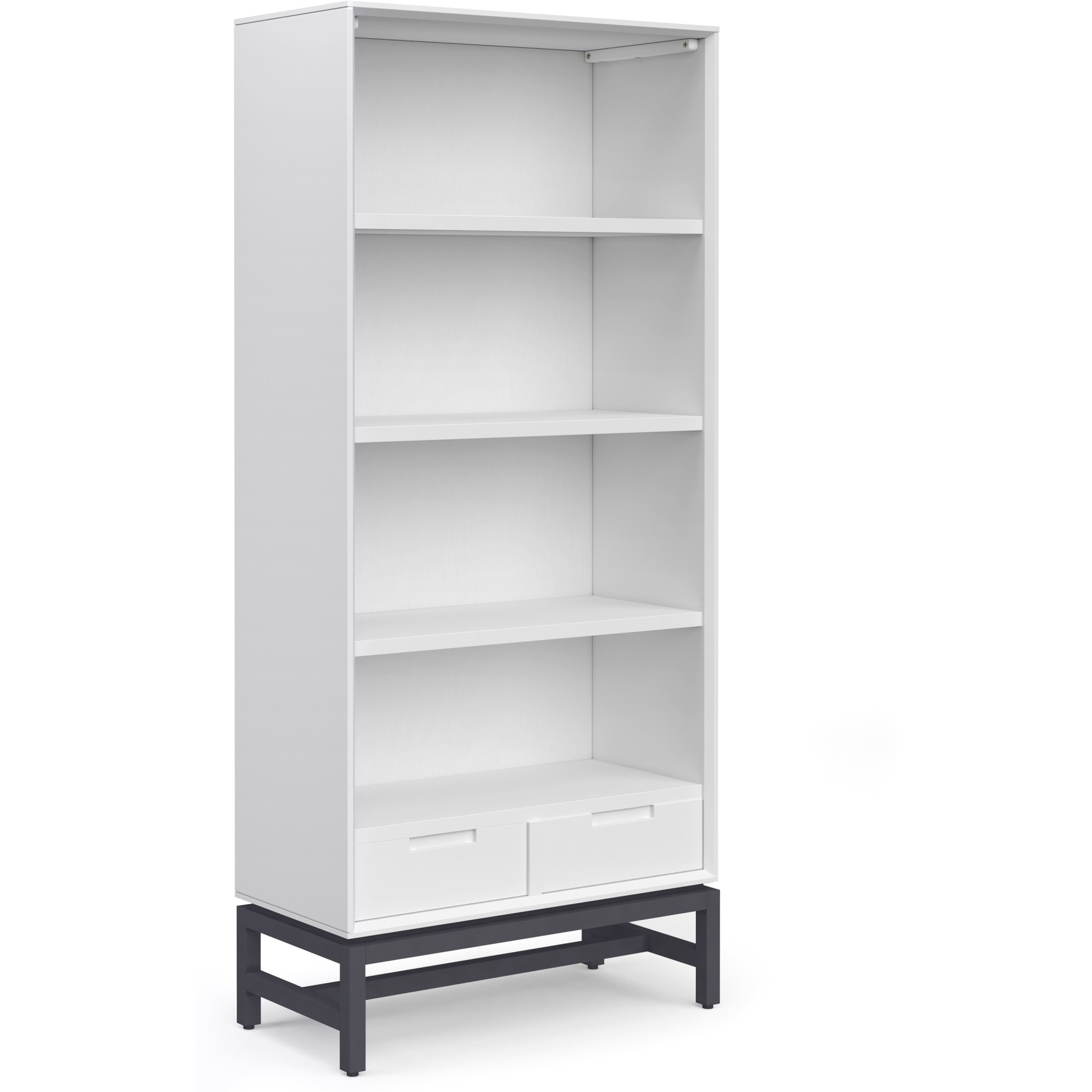 Banting SOLID HARDWOOD & Metal 66 in x 30 inRectangle Bookcase