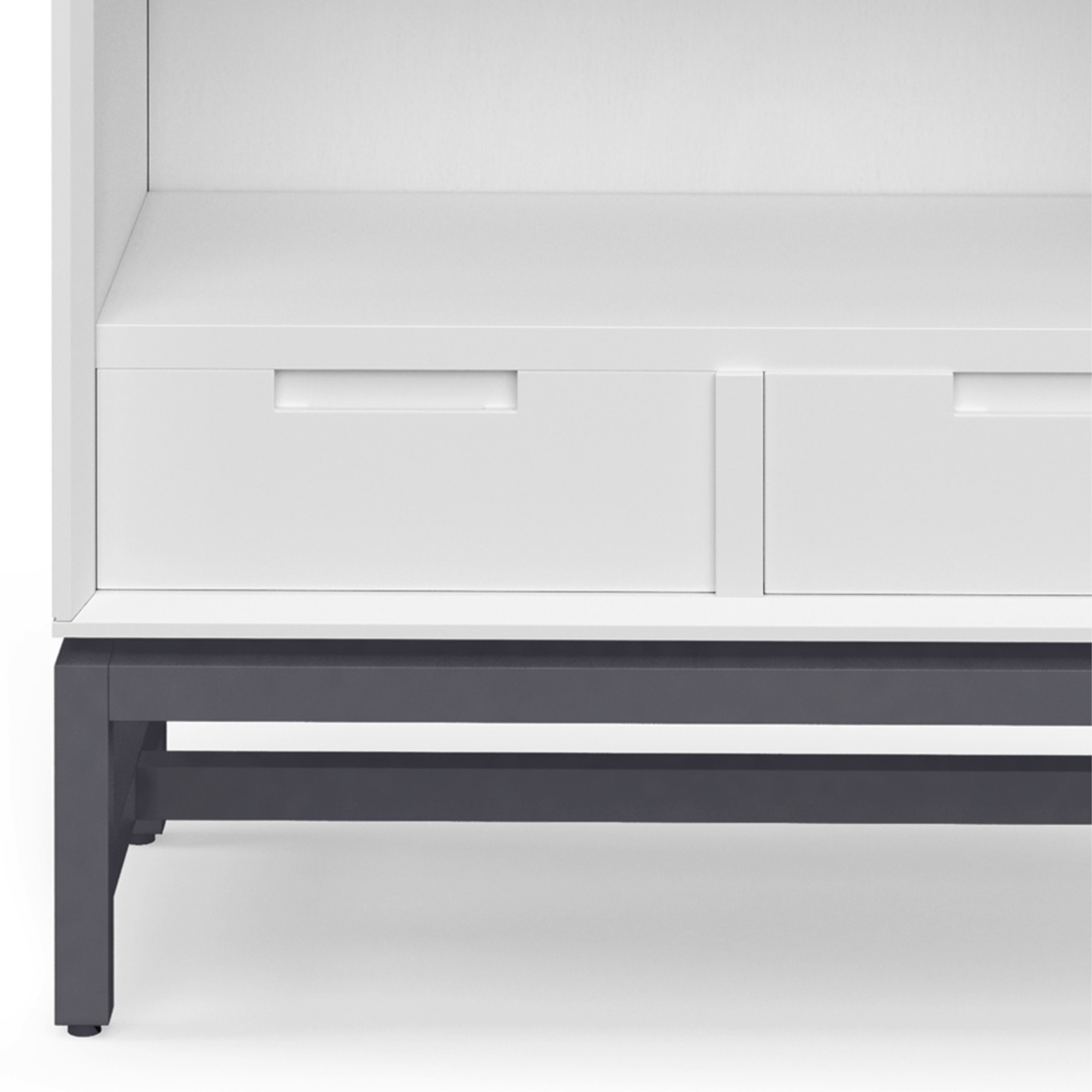 Banting SOLID HARDWOOD & Metal 66 in x 30 inRectangle Bookcase