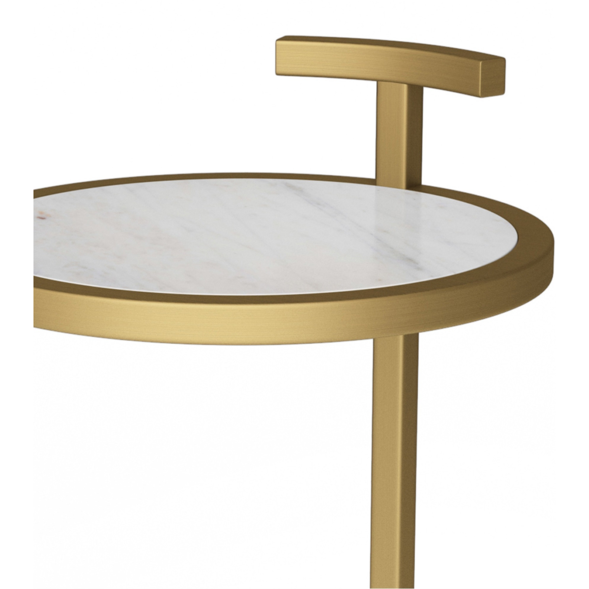 Brook  10 in Wide Metal C Side Table