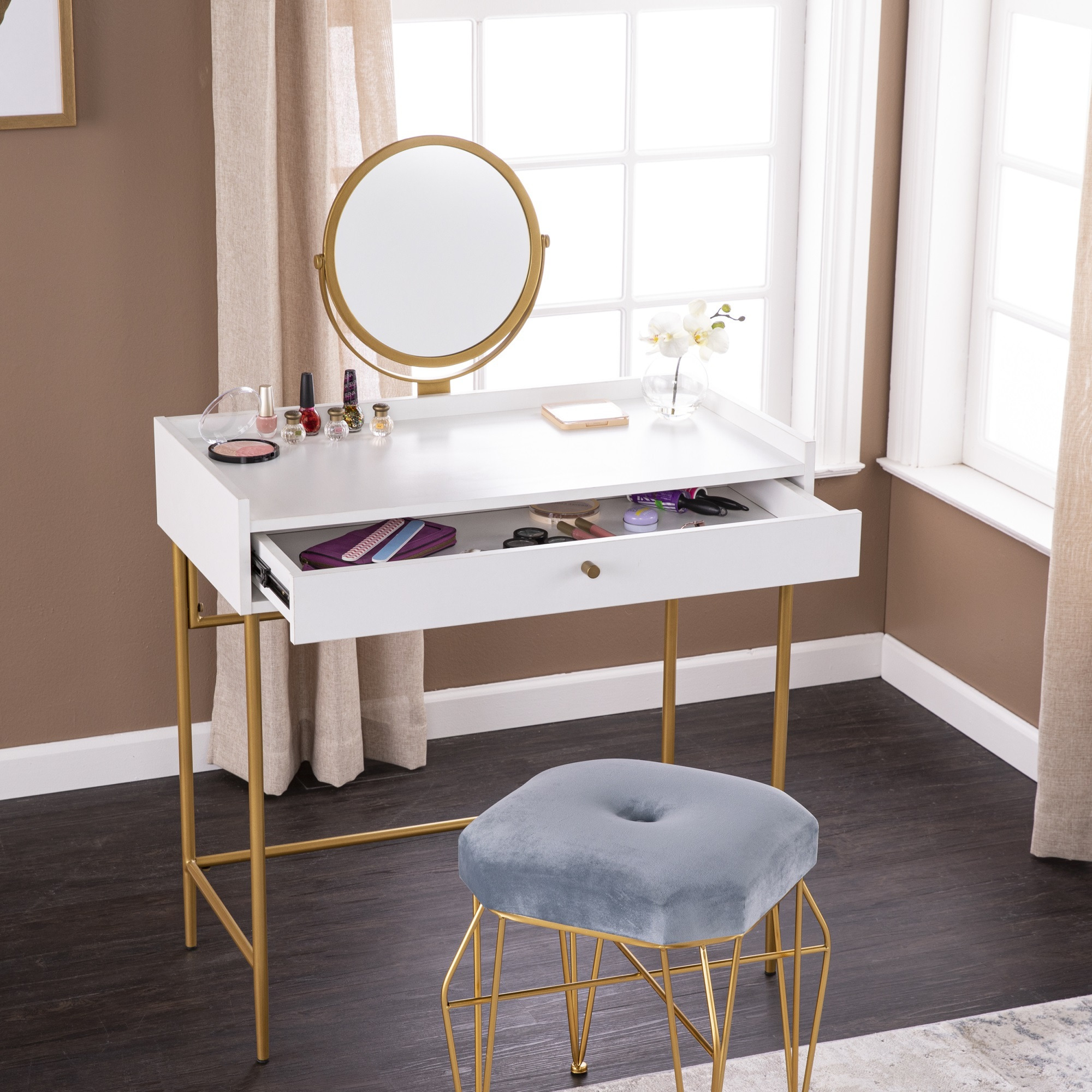 Derald Vanity Table w/ Mirror