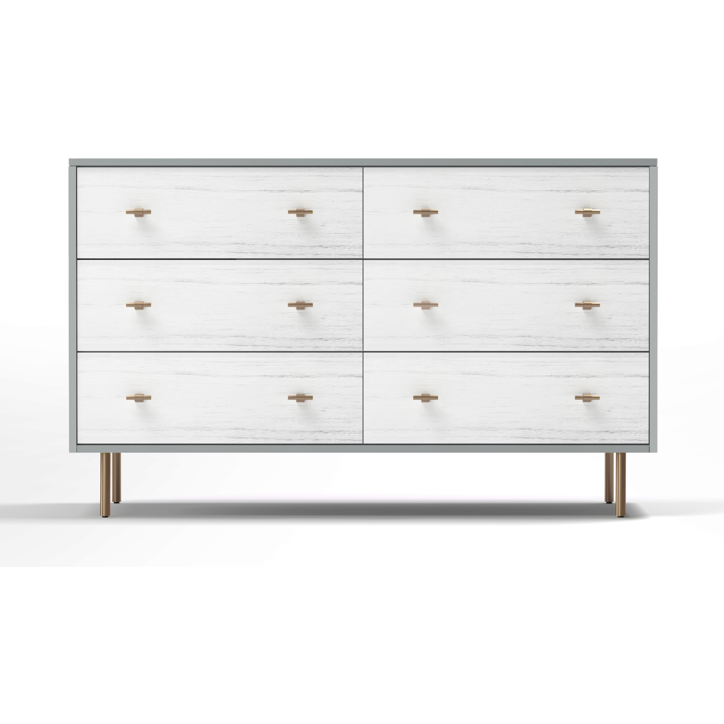 Saige Dresser - Weathered White/Gray