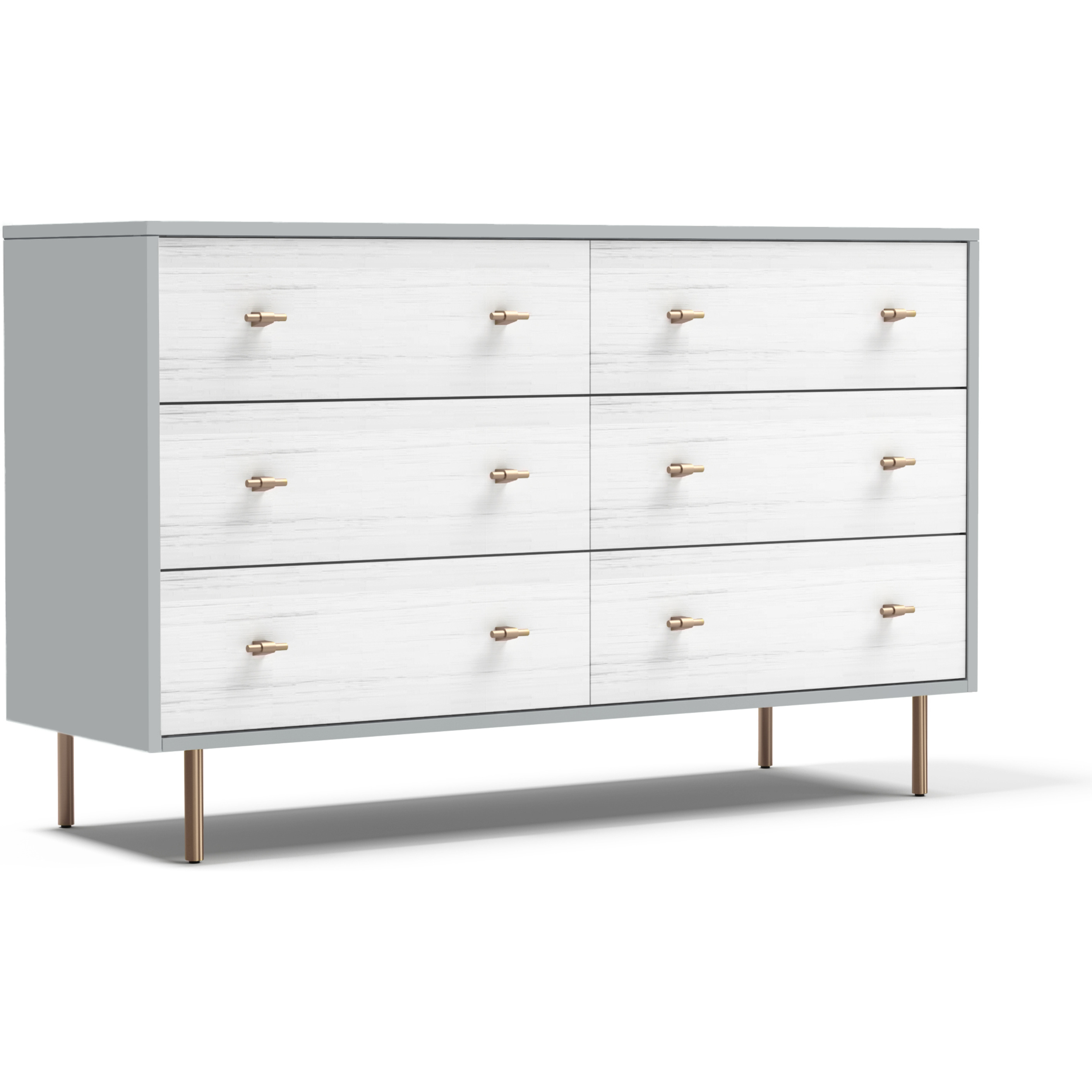 Saige Dresser - Weathered White/Gray