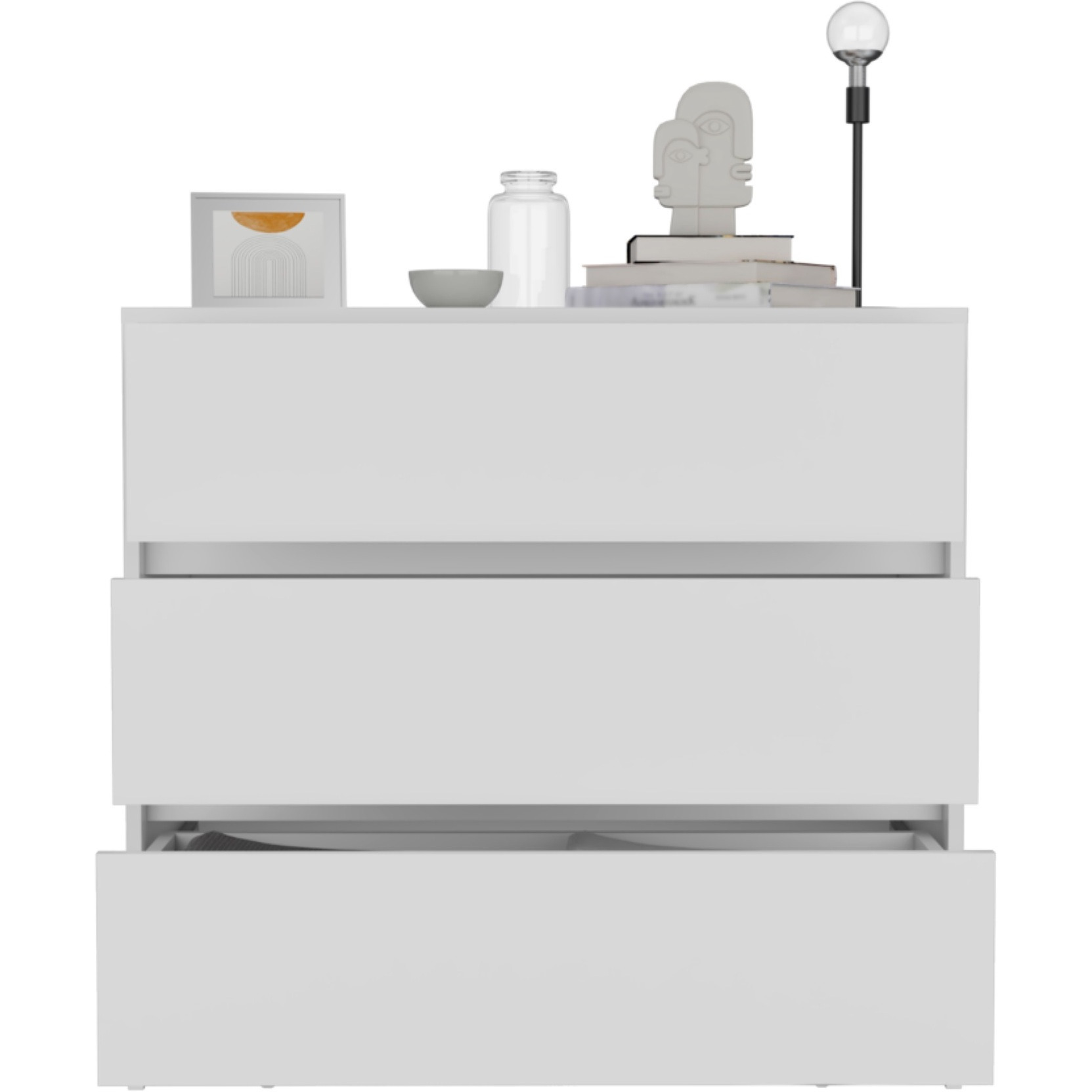 Austin Three Drawer Dresser -Bedroom -White