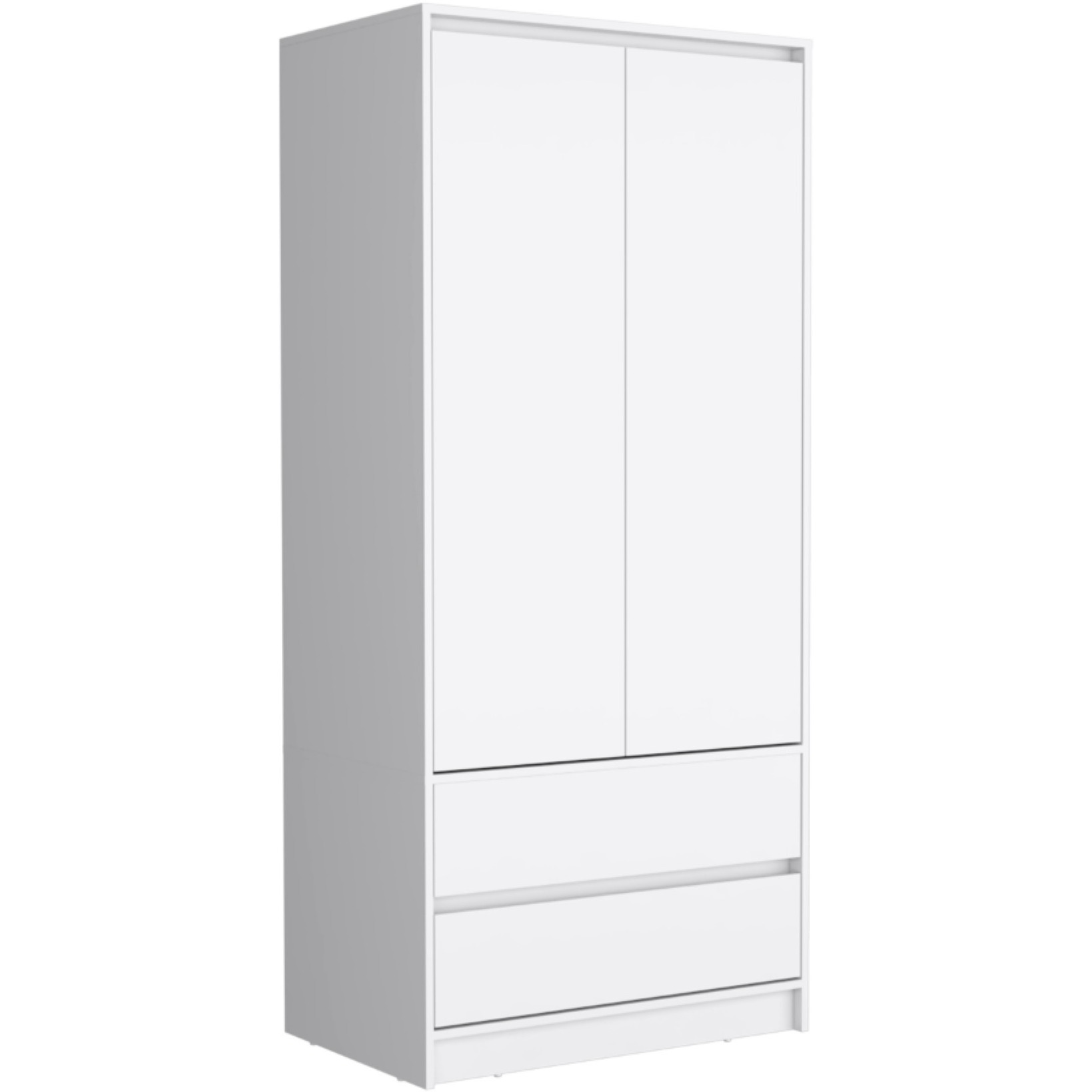 Austin 2 Drawers Armoire -Bedroom-White