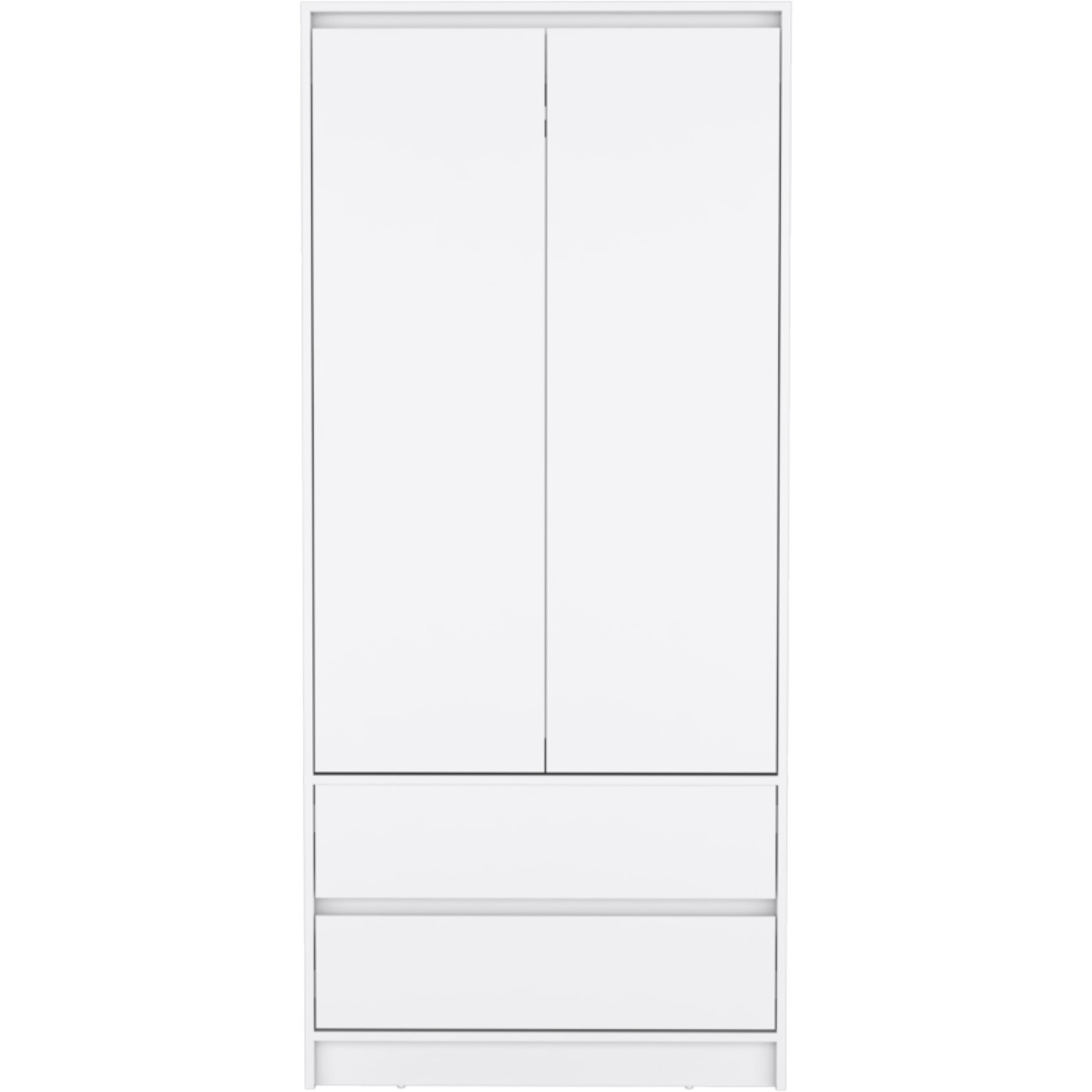 Austin 2 Drawers Armoire -Bedroom-White