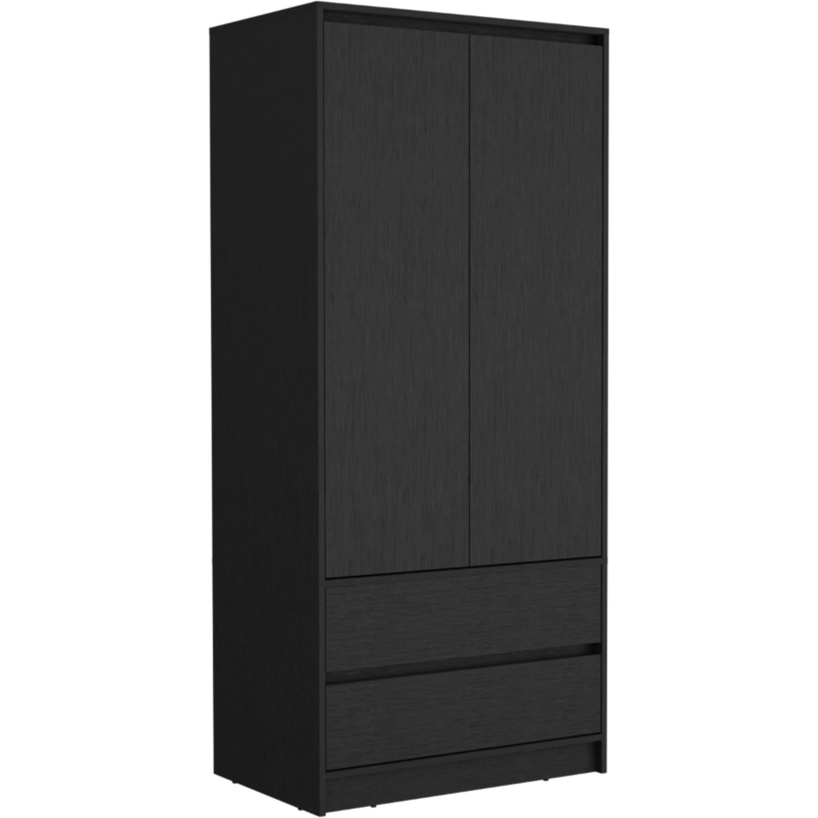 Austin 2 Drawers Armoire -Bedroom-Black