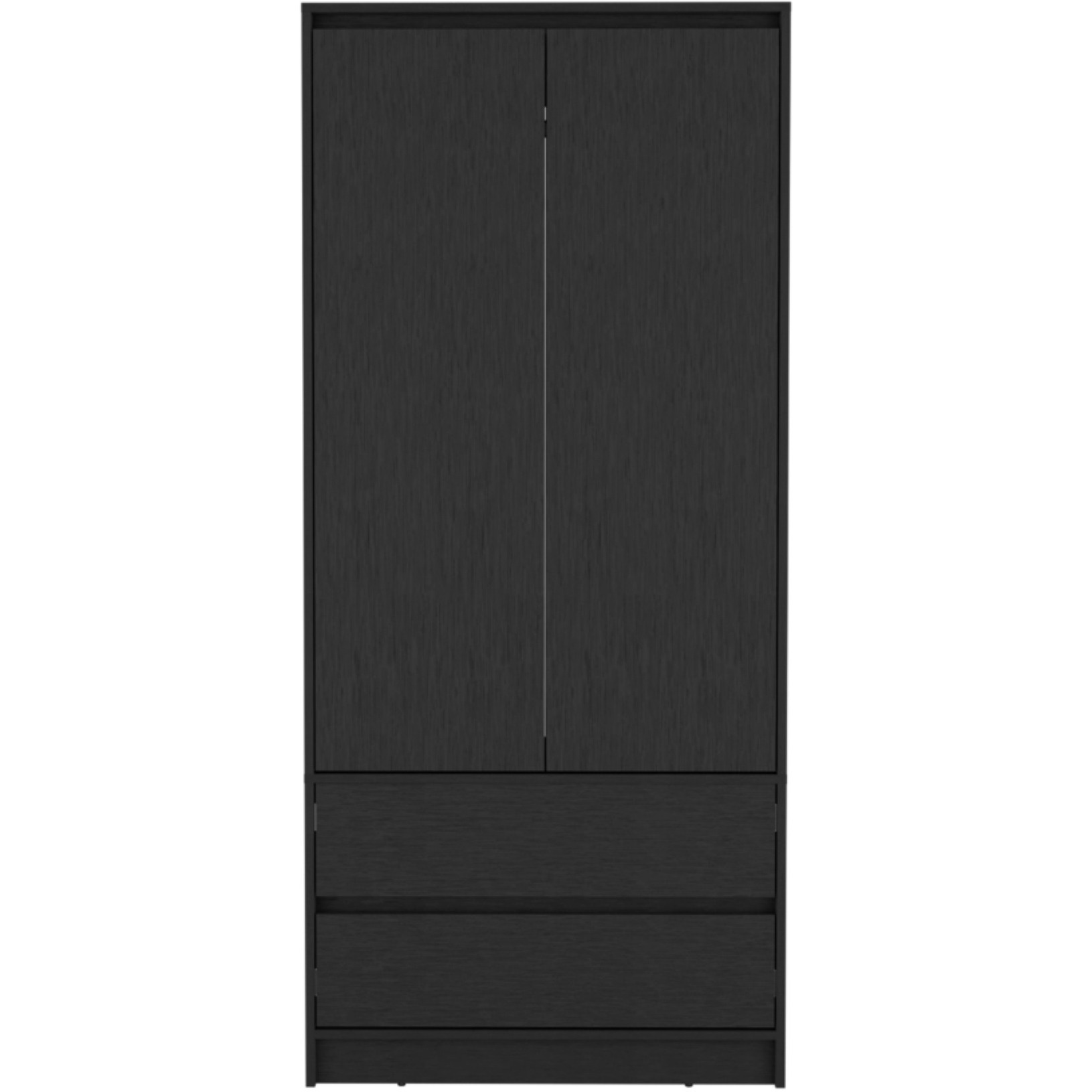 Austin 2 Drawers Armoire -Bedroom-Black