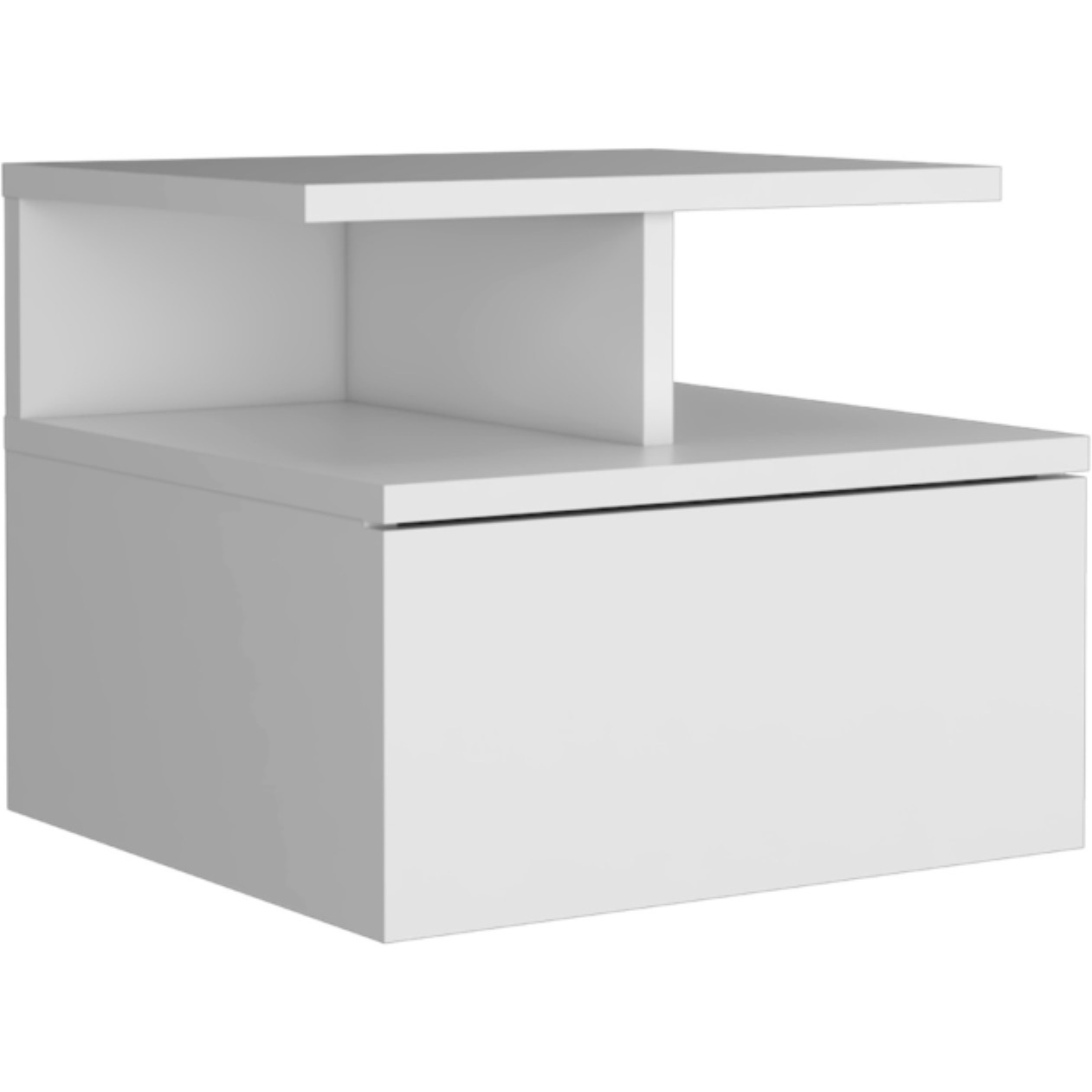 Adele Floating Nightstand -Bedroom-White
