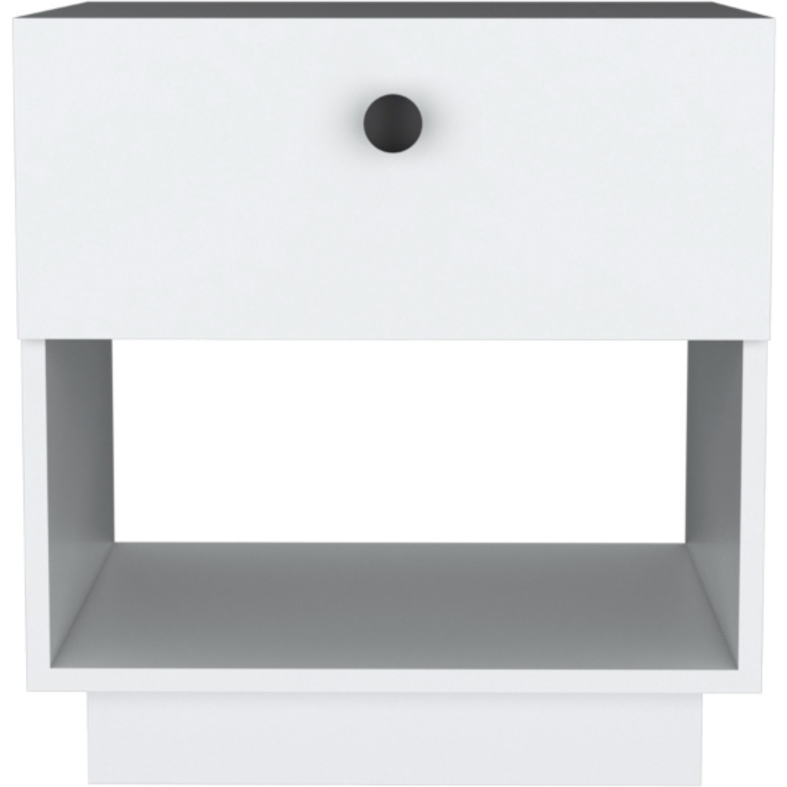 Paris 1 Drawer Nightstand -Bedroom-White