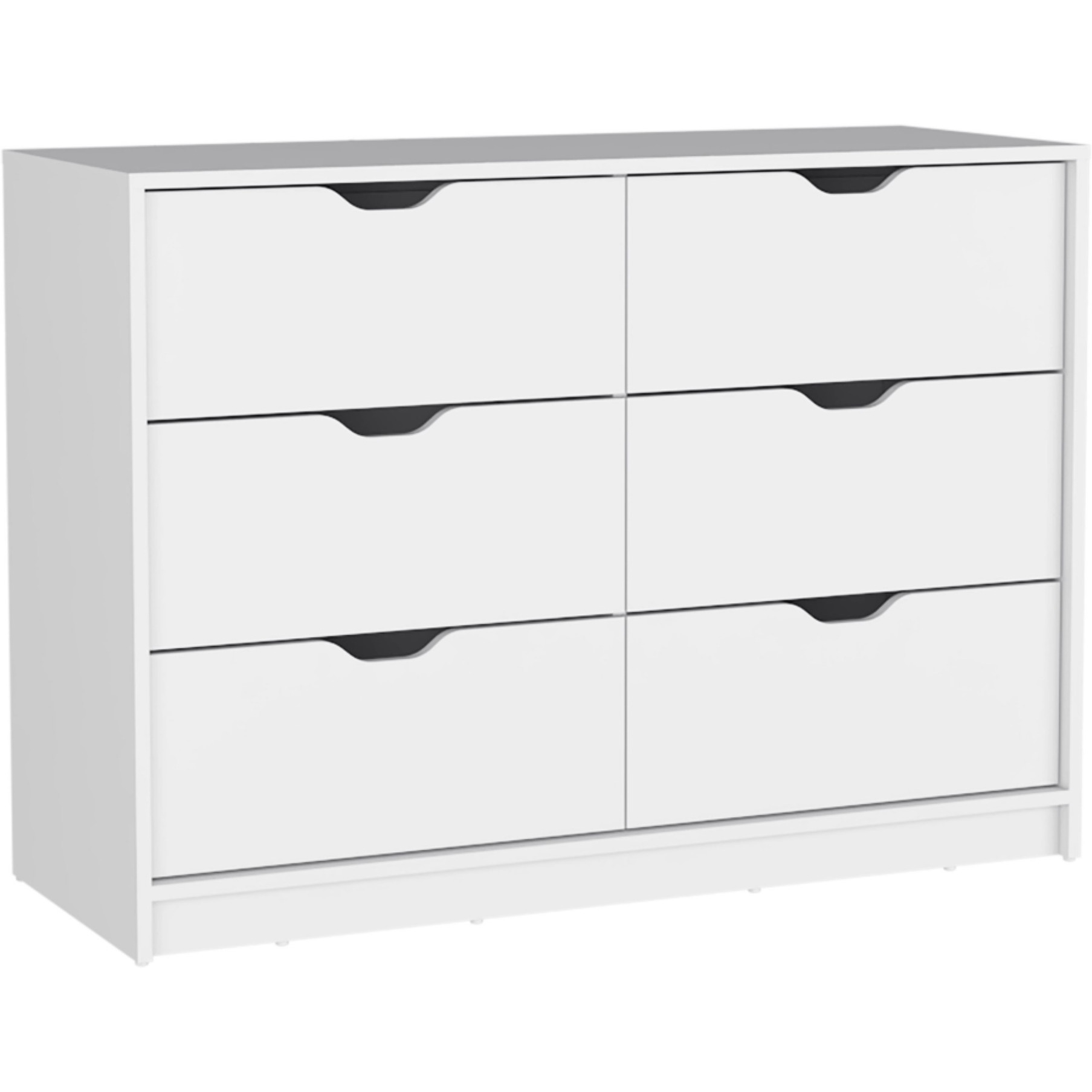 Basilea 4 Drawers Dresser -Bedroom-White
