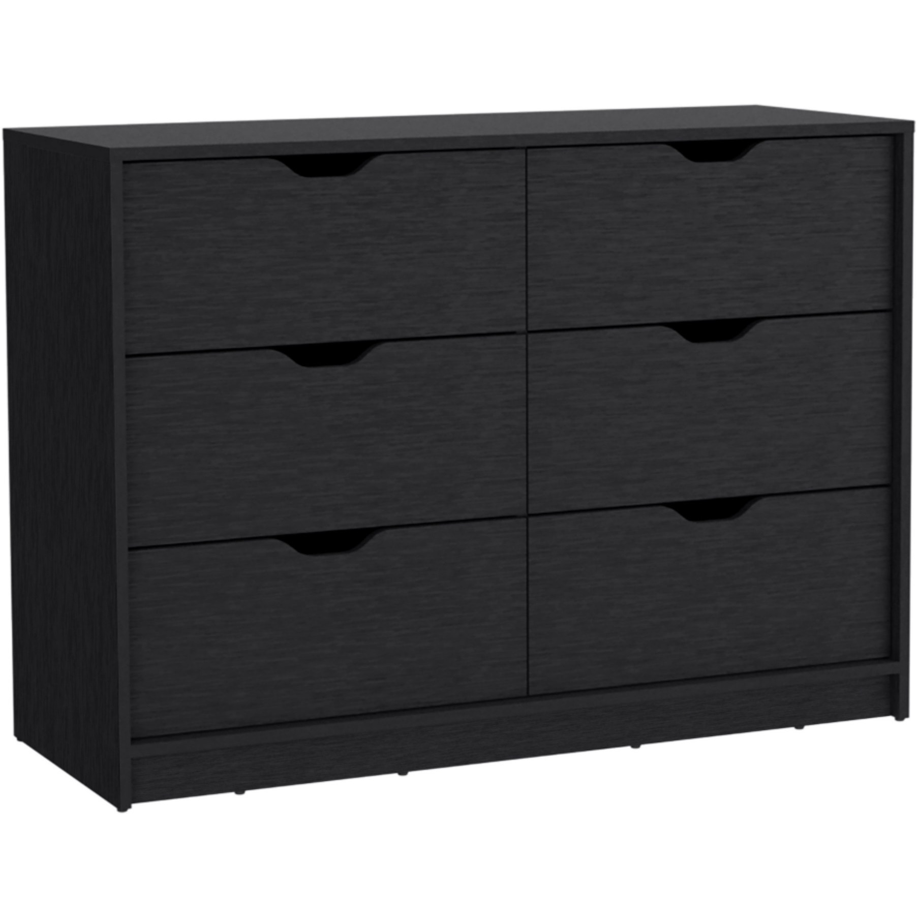 Basilea 4 Drawers Dresser -Bedroom-Black
