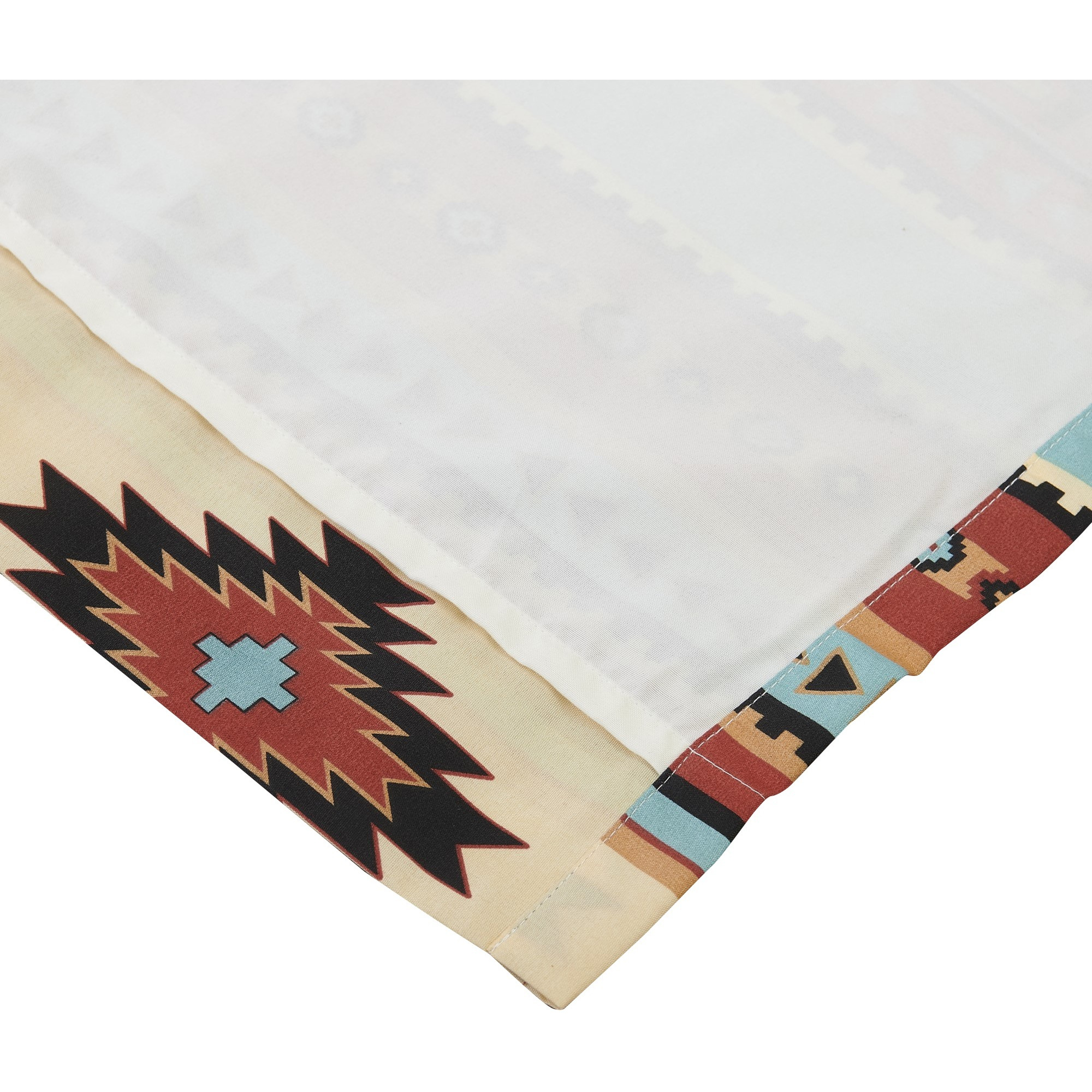 Tagus 84 Inch Window Curtains, Southwest Motifs, Grommets, Microfiber